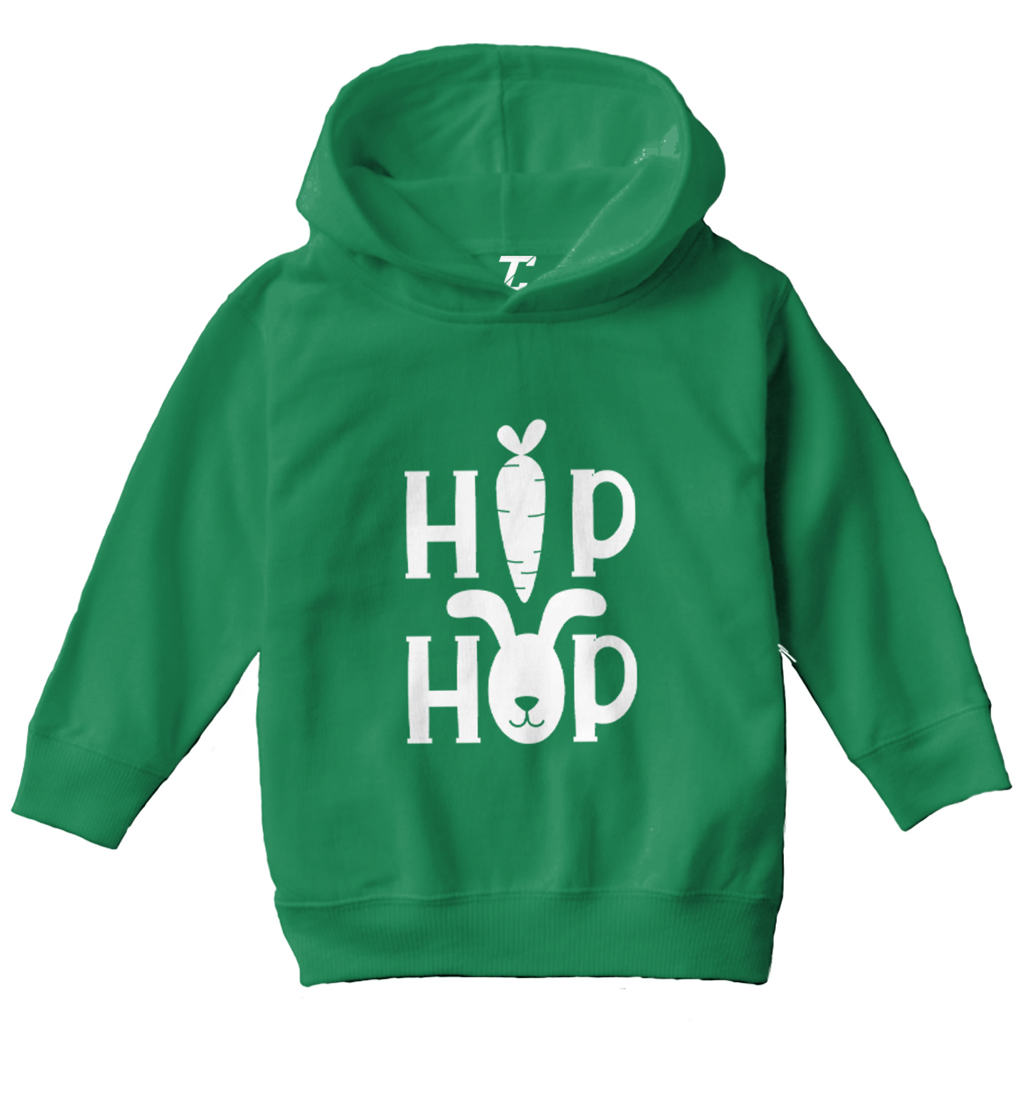 Hip Hop Easter Rabbit - Bunny Carrott Holiday Music Rap Toddler/Youth Hoodie - Picture 5 of 12