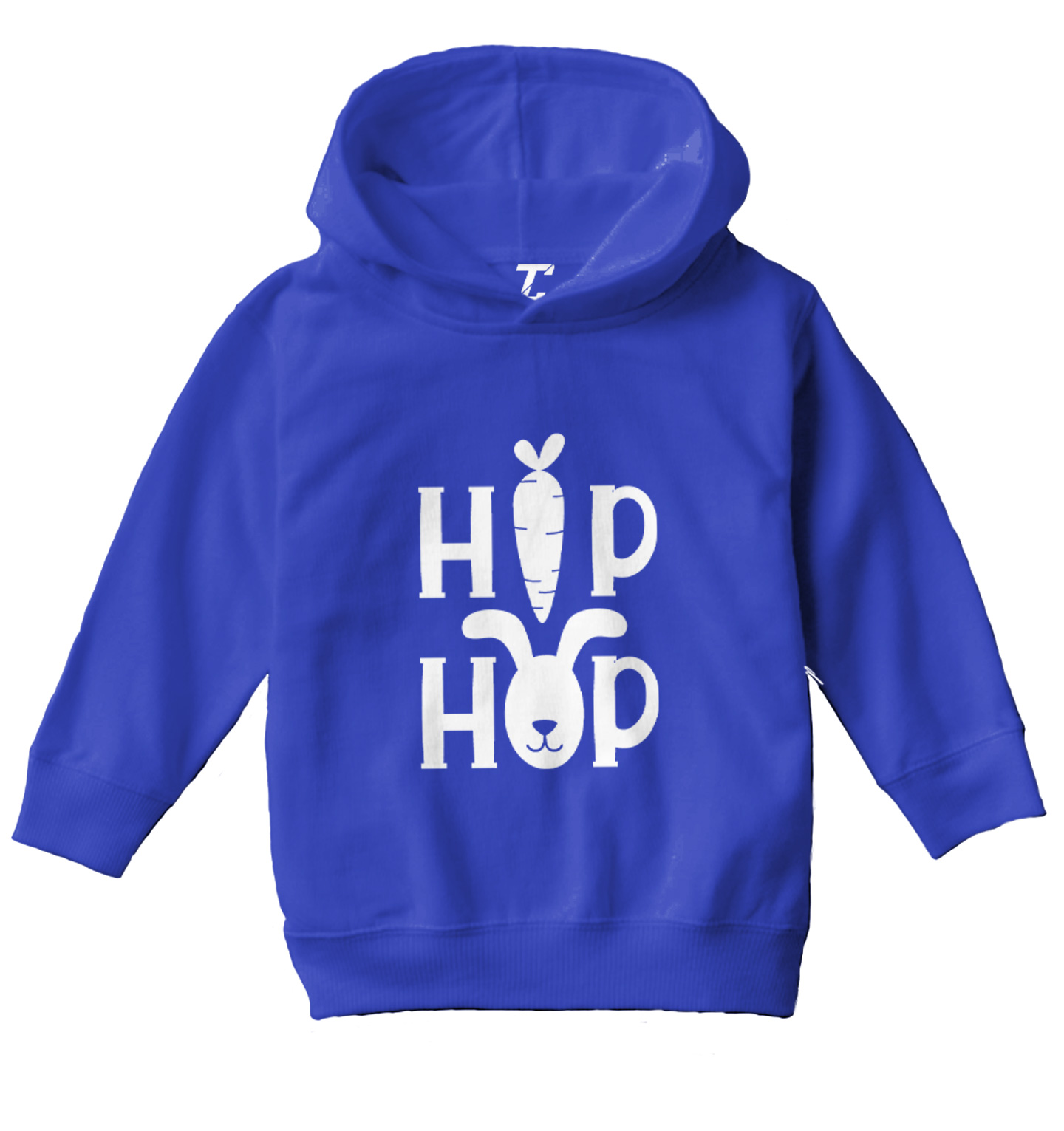 Hip Hop Easter Rabbit - Bunny Carrott Holiday Music Rap Toddler/Youth Hoodie - Picture 11 of 12