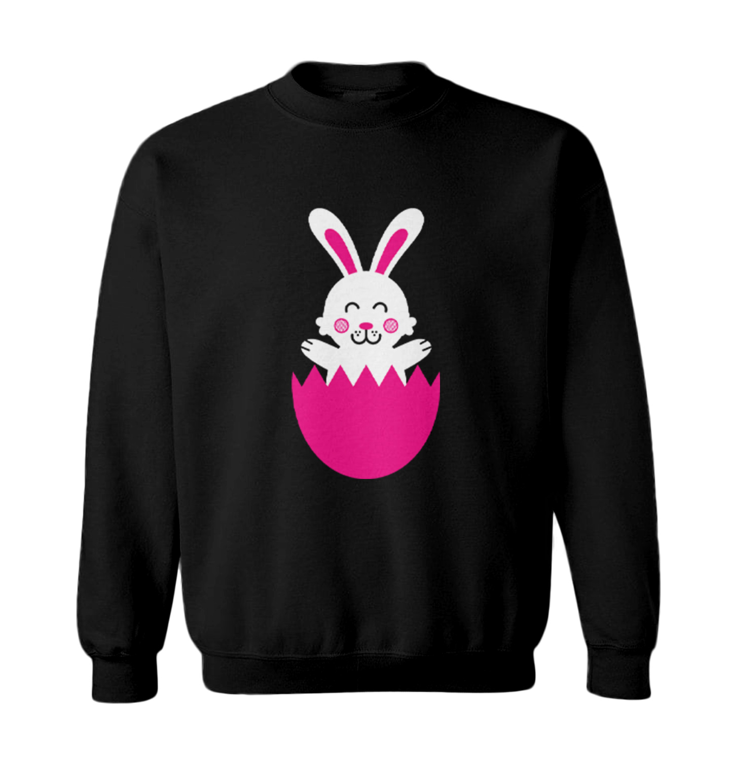 Easter Rabbit In Egg - Cute Adorable Bunny Holiday Toddler Crewneck Sweater - Picture 2 of 8