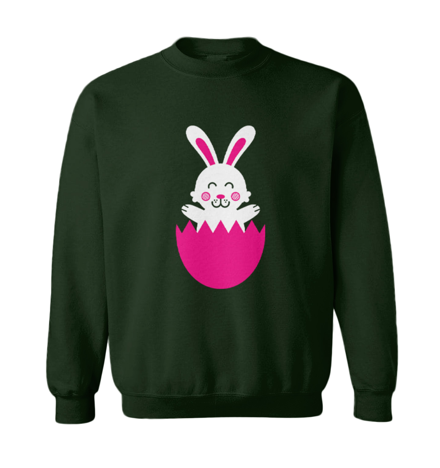 Easter Rabbit In Egg - Cute Adorable Bunny Holiday Toddler Crewneck Sweater - Picture 3 of 8