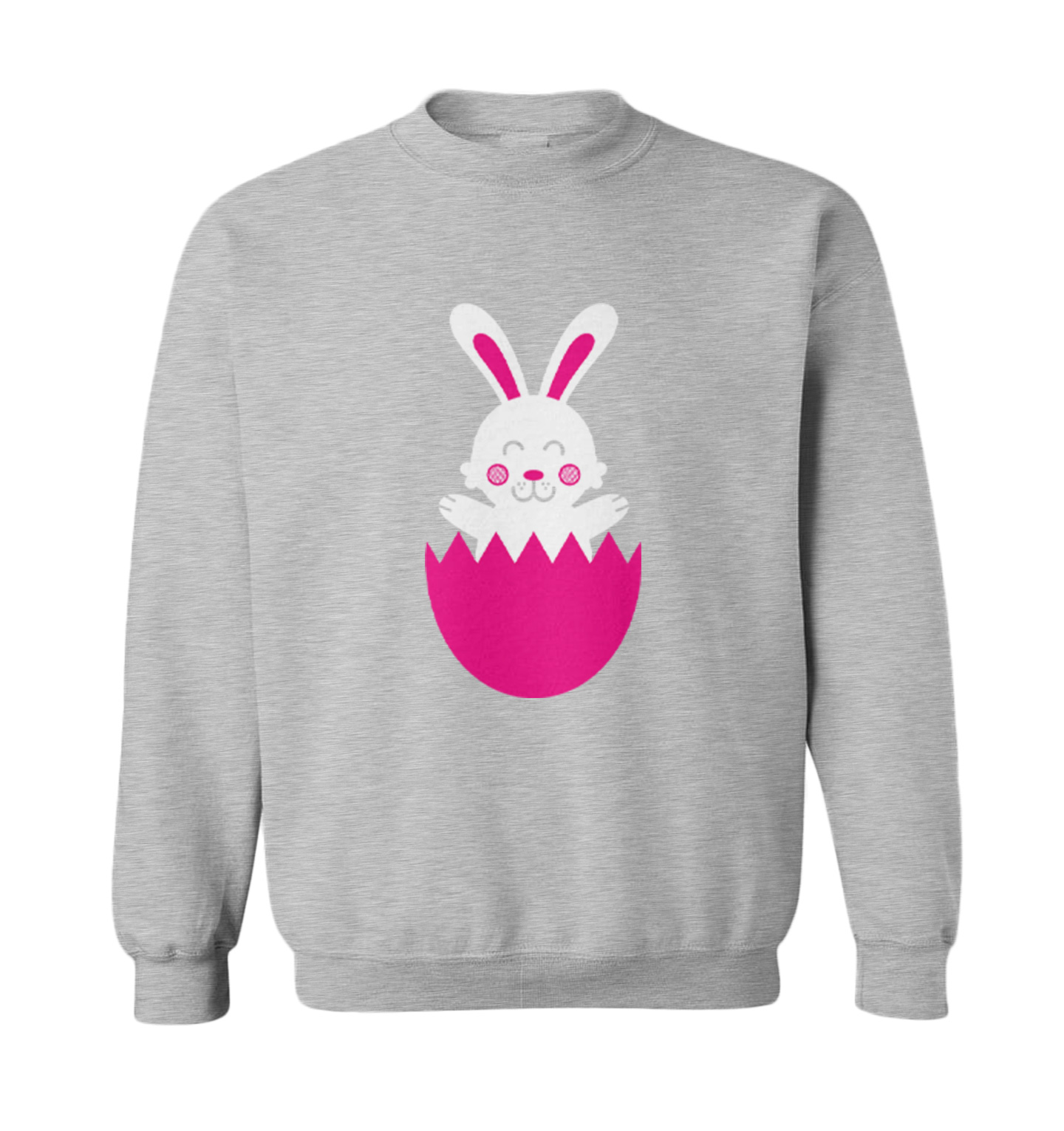 Easter Rabbit In Egg - Cute Adorable Bunny Holiday Toddler Crewneck Sweater - Picture 4 of 8