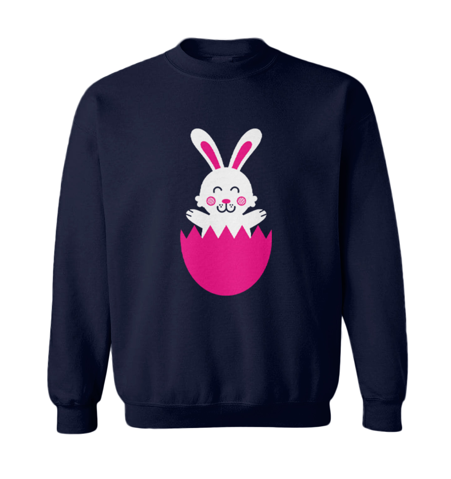 Easter Rabbit In Egg - Cute Adorable Bunny Holiday Toddler Crewneck Sweater - Picture 5 of 8