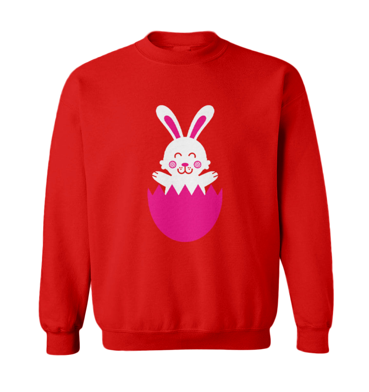 Easter Rabbit In Egg - Cute Adorable Bunny Holiday Toddler Crewneck Sweater - Picture 7 of 8