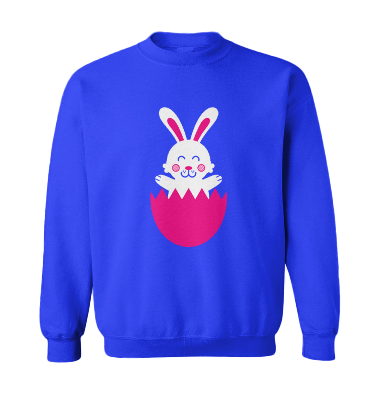 Easter Rabbit In Egg - Cute Adorable Bunny Holiday Toddler Crewneck Sweater - Picture 8 of 8