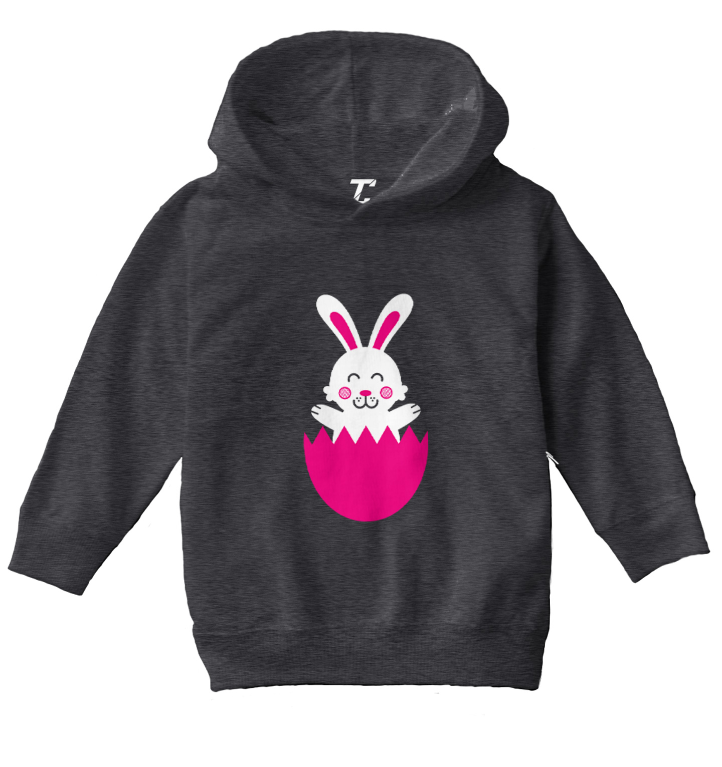 Easter Rabbit In Egg - Cute Adorable Bunny Holiday Toddler/Youth Hoodie - Picture 3 of 12