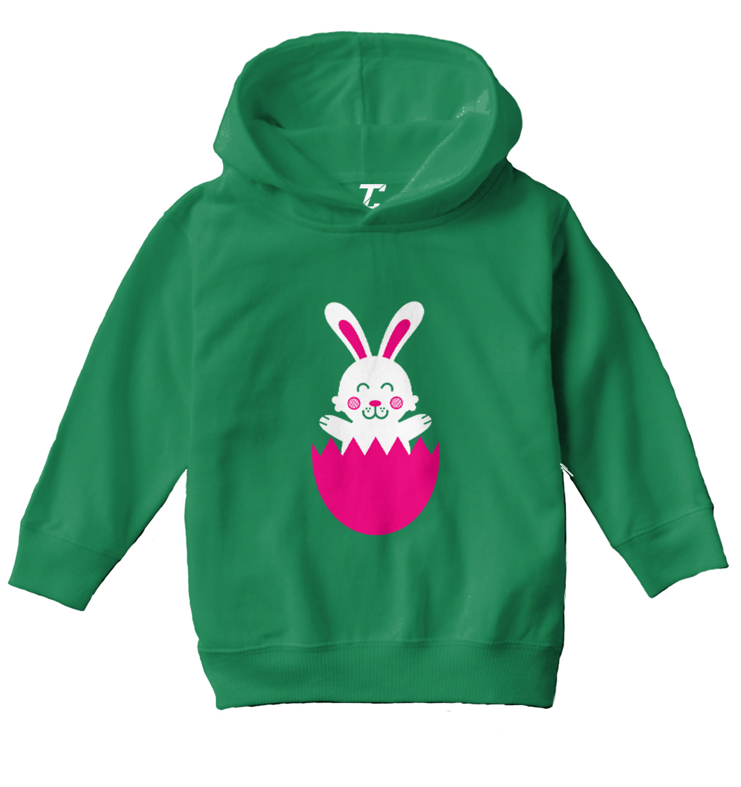 Easter Rabbit In Egg - Cute Adorable Bunny Holiday Toddler/Youth Hoodie - Picture 5 of 12