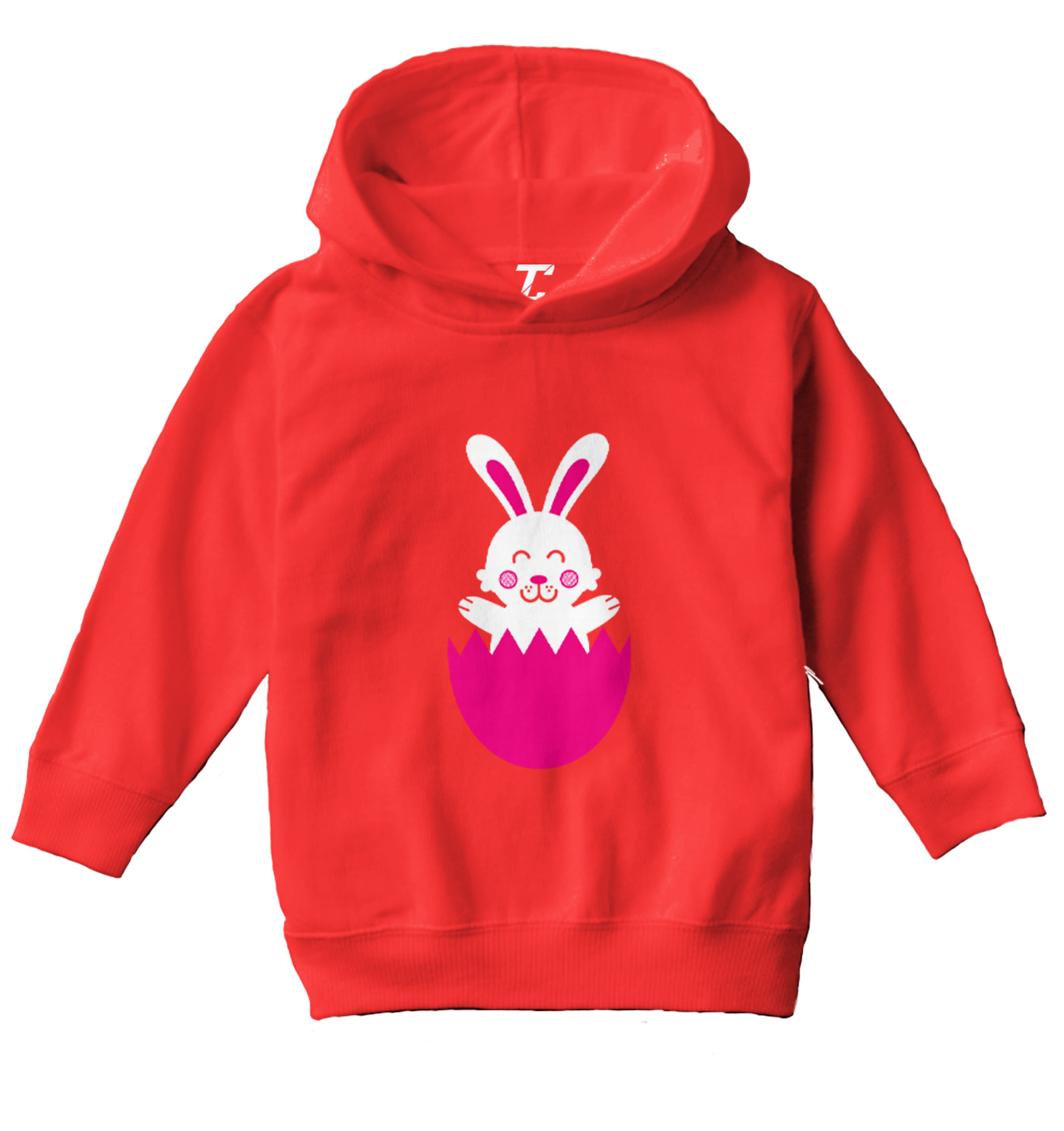 Easter Rabbit In Egg - Cute Adorable Bunny Holiday Toddler/Youth Hoodie - Picture 10 of 12
