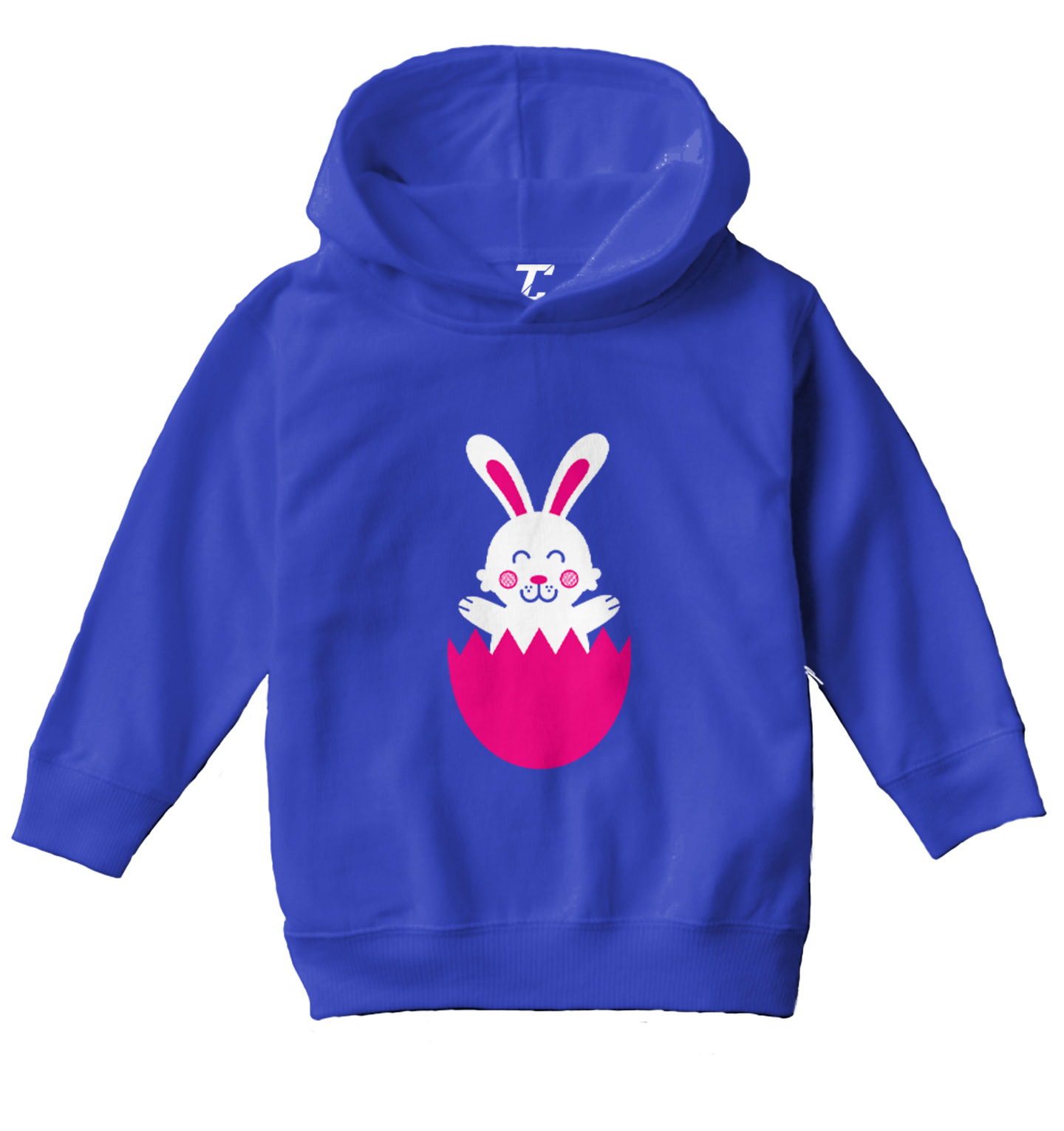 Easter Rabbit In Egg - Cute Adorable Bunny Holiday Toddler/Youth Hoodie - Picture 11 of 12