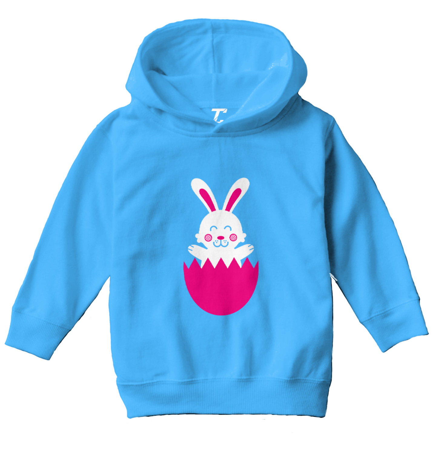 Easter Rabbit In Egg - Cute Adorable Bunny Holiday Toddler/Youth Hoodie - Picture 12 of 12