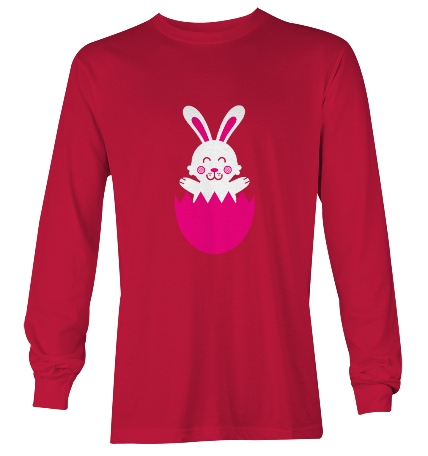 Easter Rabbit In Egg - Cute Adorable Bunny Holiday Youth T-Shirt - Picture 19 of 20