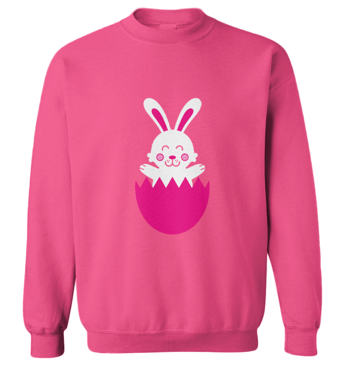 Easter Rabbit In Egg - Cute Adorable Bunny Holiday Toddler Crewneck Sweater - Picture 6 of 8