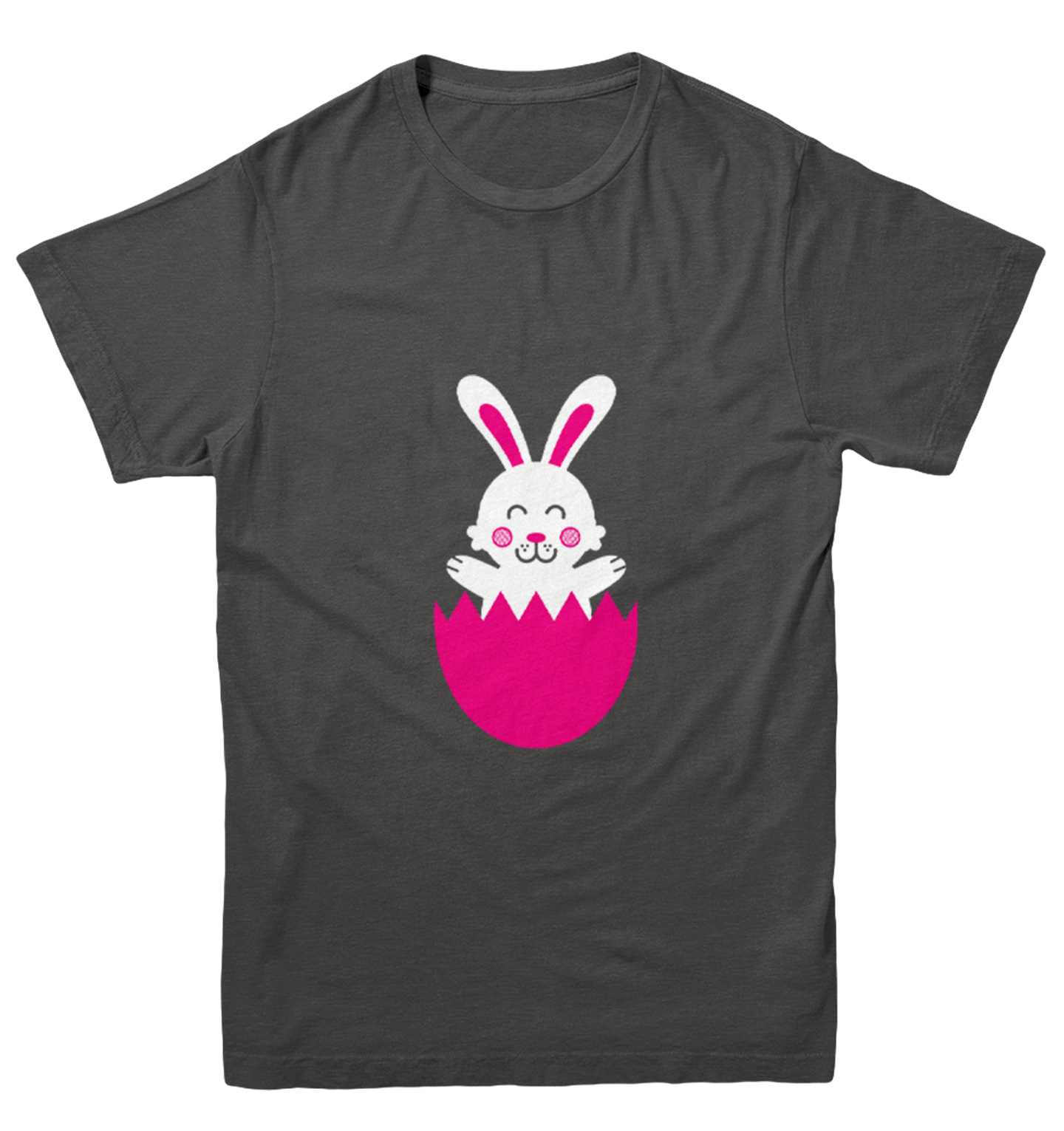 Easter Rabbit In Egg - Cute Adorable Bunny Holiday Youth T-Shirt - Picture 3 of 20