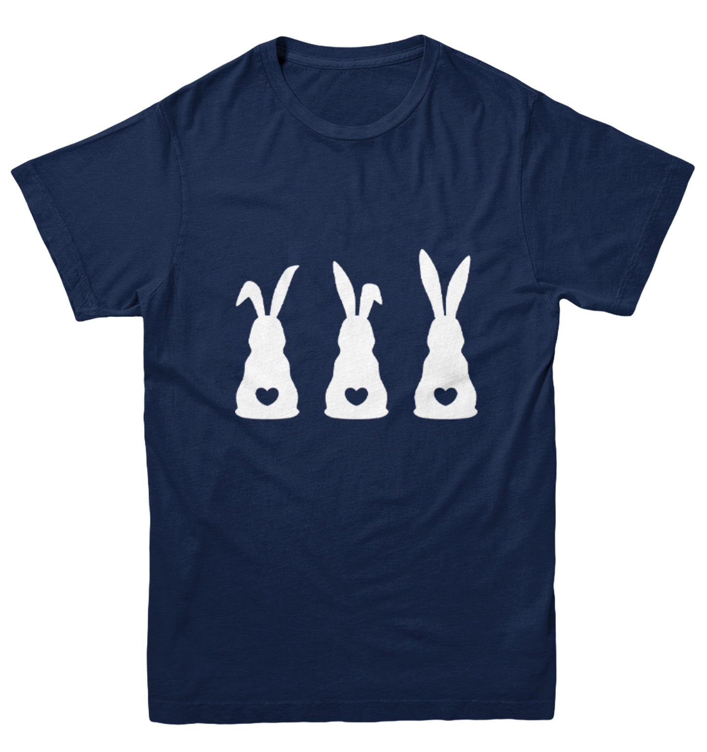 Three Rabbits With Heart Tails - Bunny Easter Holiday Youth