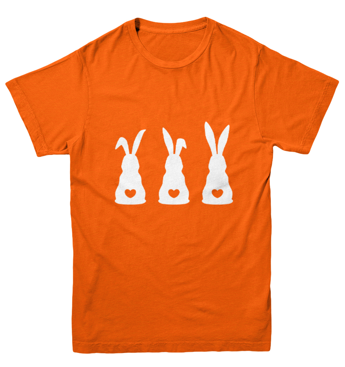 Three Rabbits With Heart Tails - Bunny Easter Holiday Youth T-Shirt - Picture 8 of 20
