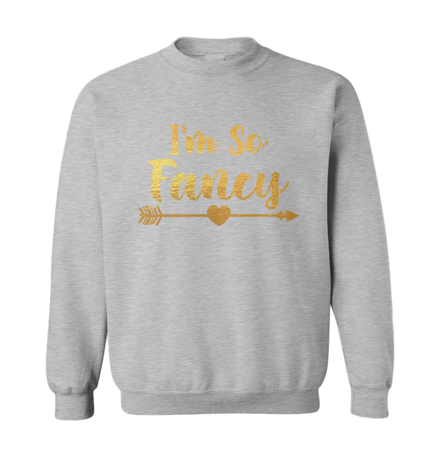 I'm So Fancy Gold Foil - Baby Girl Boy Newborn Birth Toddler Crewneck Sweater - Picture 4 of 8