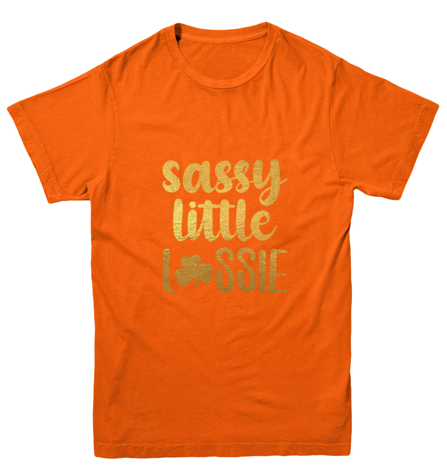 Sassy Little Lassie Gold Foil - St. Patrick's Day Youth T-Shirt - Picture 8 of 20