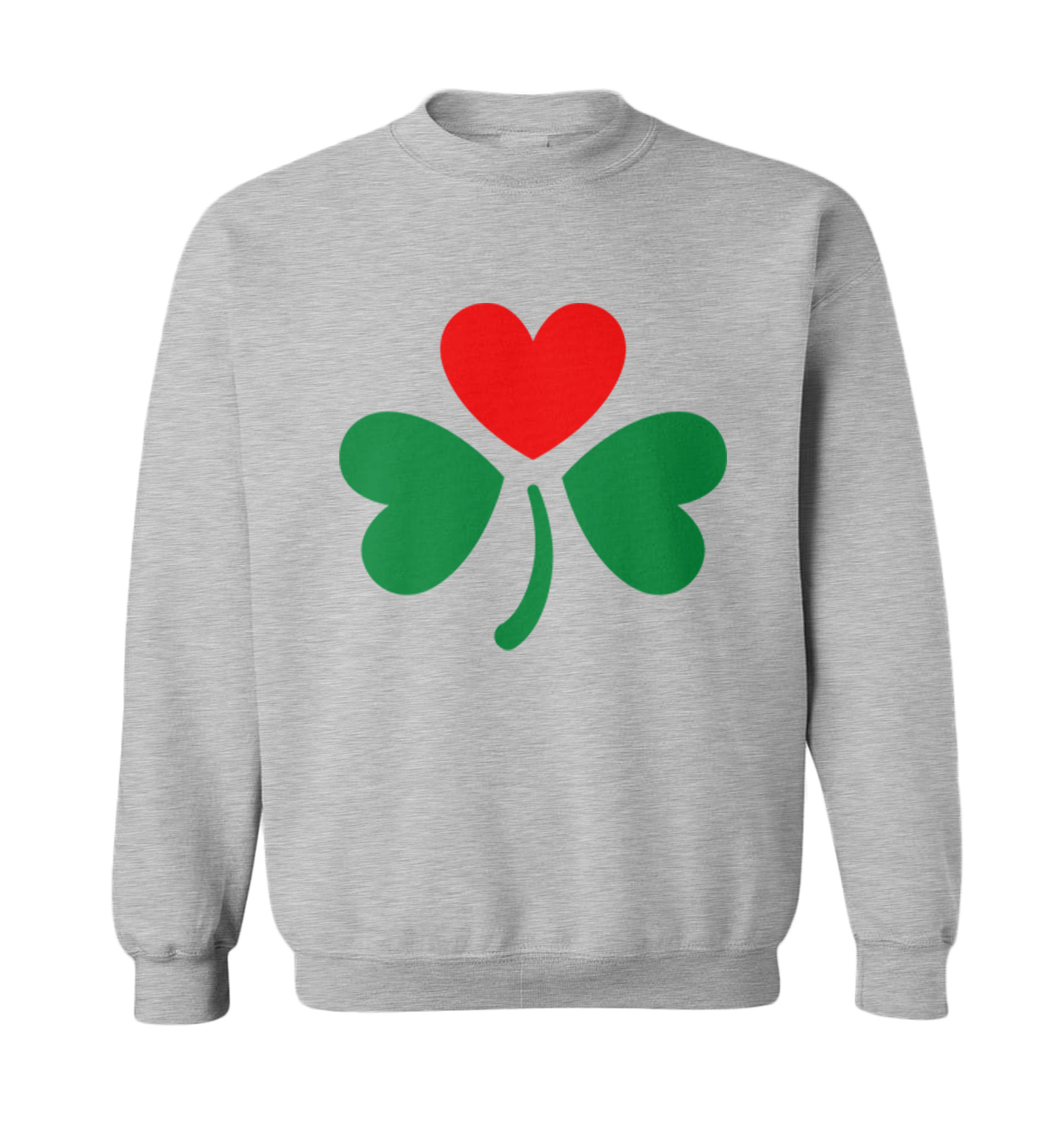 Shamrock With Heart - Love Lucky St. Patrick's Day Toddler Crewneck Sweater - Picture 4 of 8