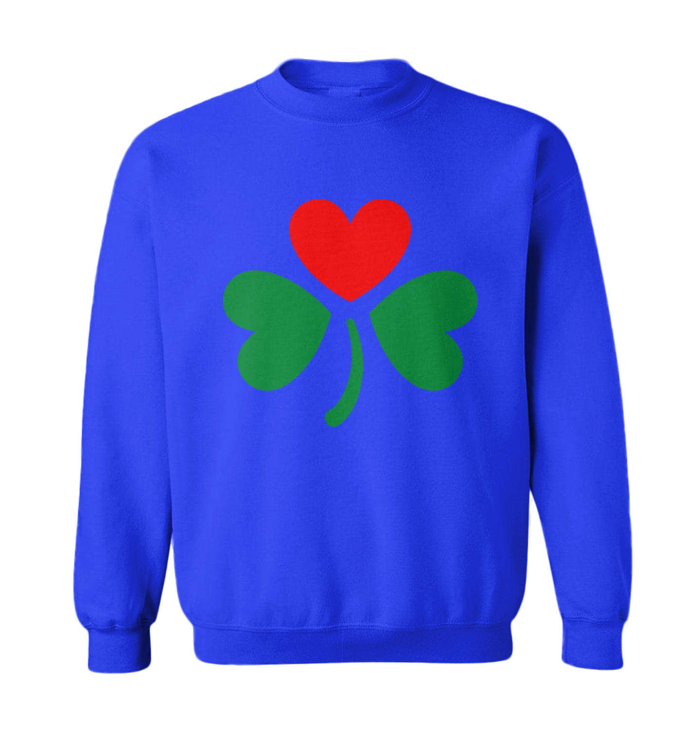 Shamrock With Heart - Love Lucky St. Patrick's Day Toddler Crewneck Sweater - Picture 8 of 8