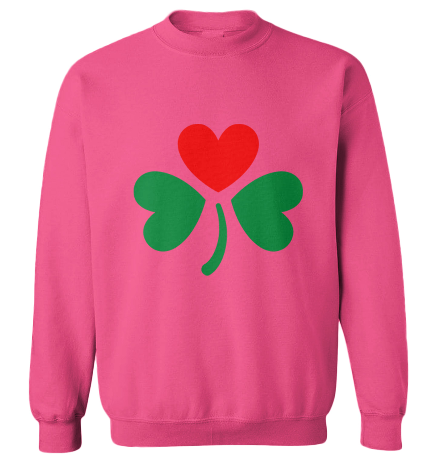 Shamrock With Heart - Love Lucky St. Patrick's Day Toddler Crewneck Sweater - Picture 6 of 8