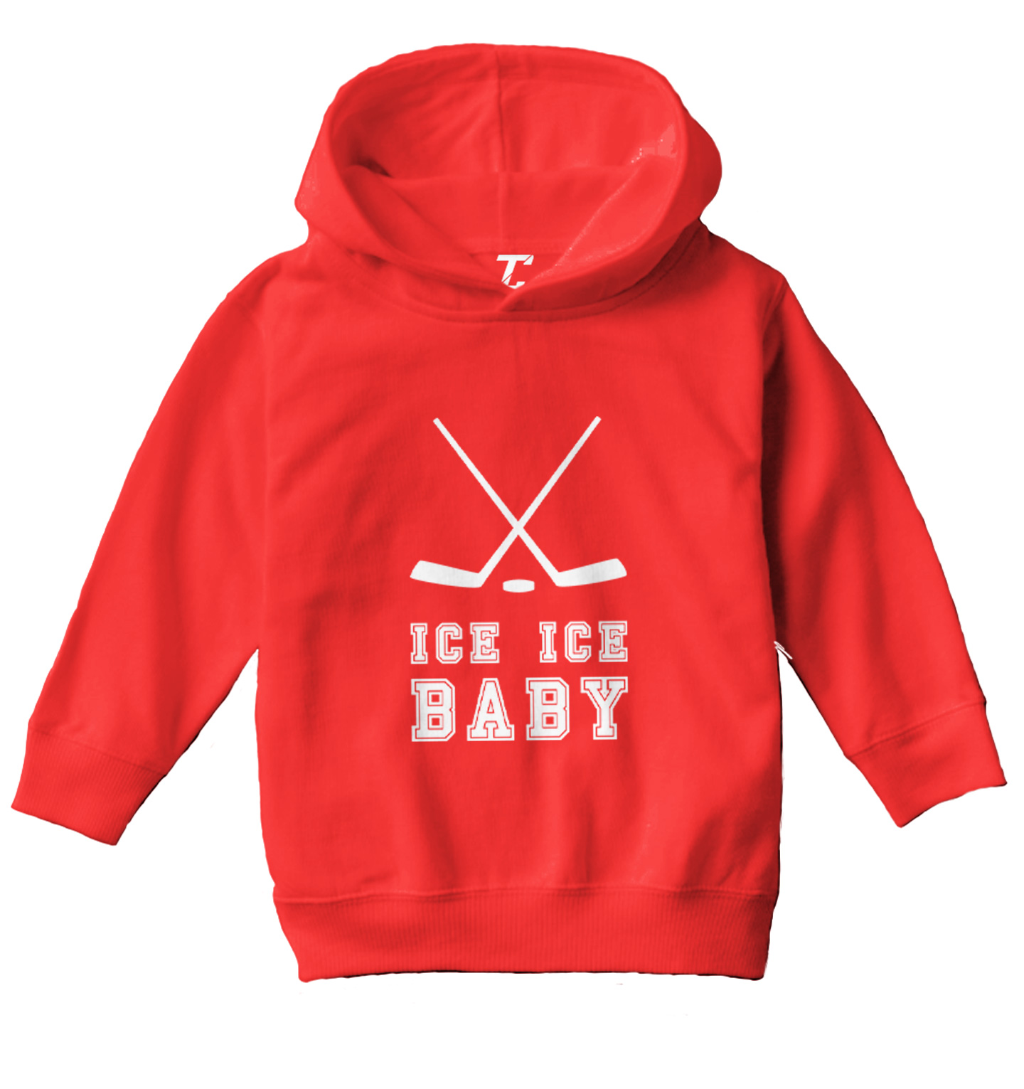 Ice Ice Baby - Hockey Sticks Sports Puck Song Lyrics Toddler/Youth Hoodie - Picture 10 of 12