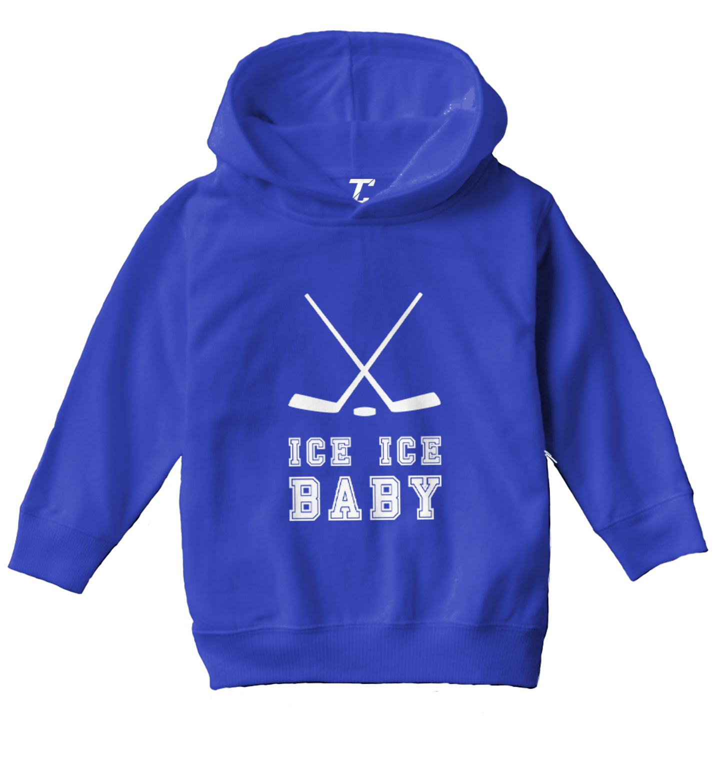 Ice Ice Baby - Hockey Sticks Sports Puck Song Lyrics Toddler/Youth Hoodie - Picture 11 of 12