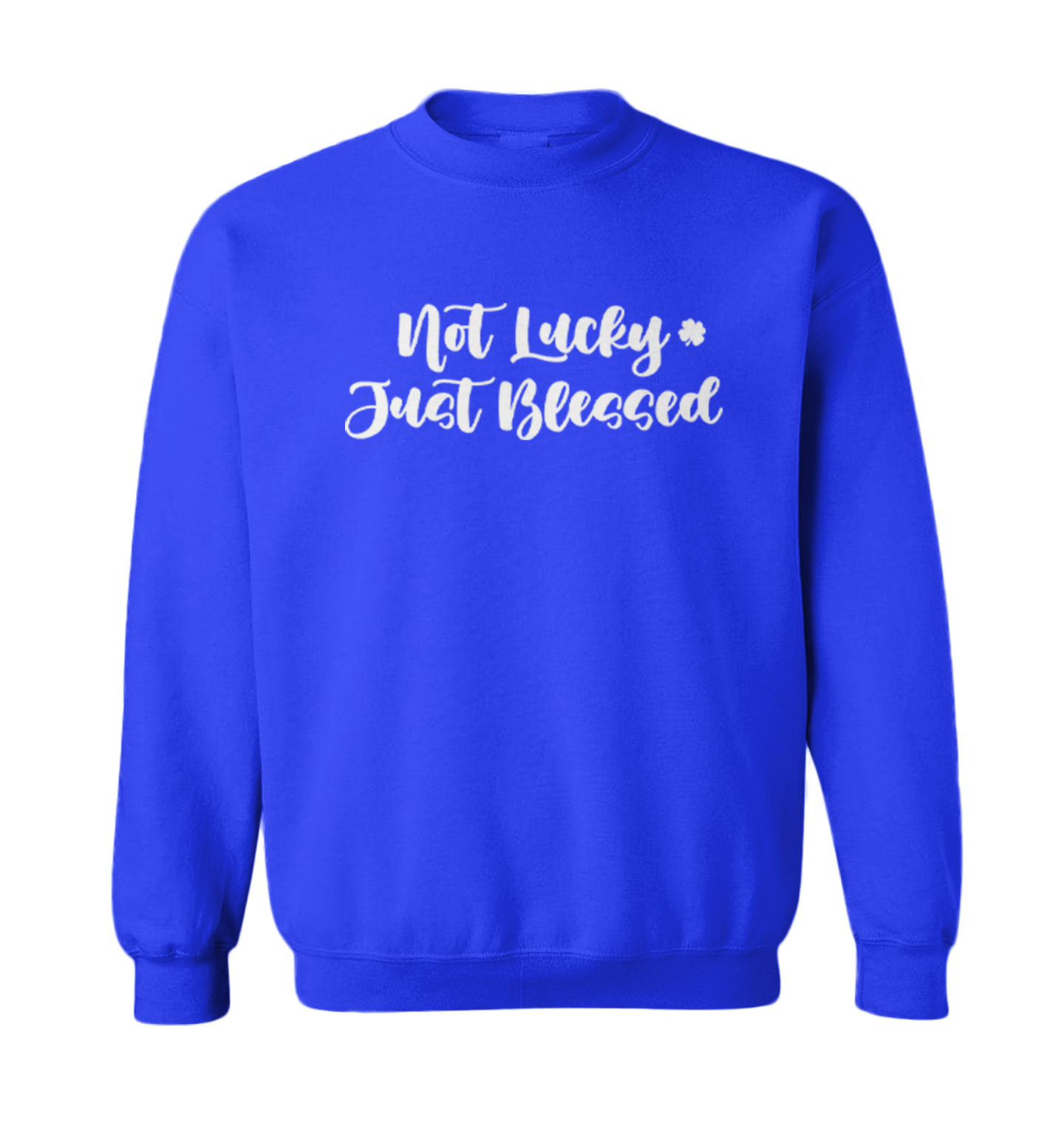 Not Lucky Just Blessed - 4 Leaf Clover St. Patrick Toddler Crewneck Sweater - Picture 8 of 8