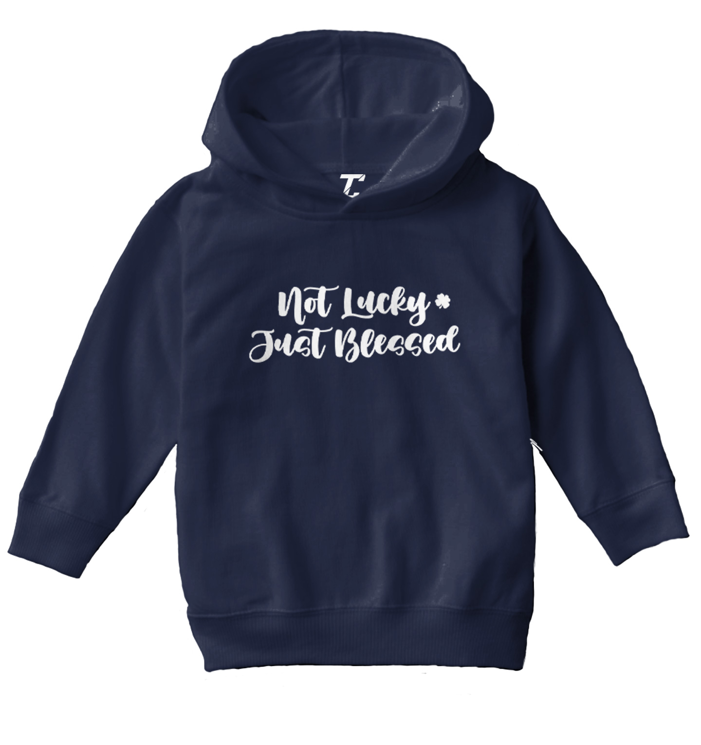 Not Lucky Just Blessed - 4 Leaf Clover St. Patrick Toddler/Youth Hoodie - Picture 7 of 12