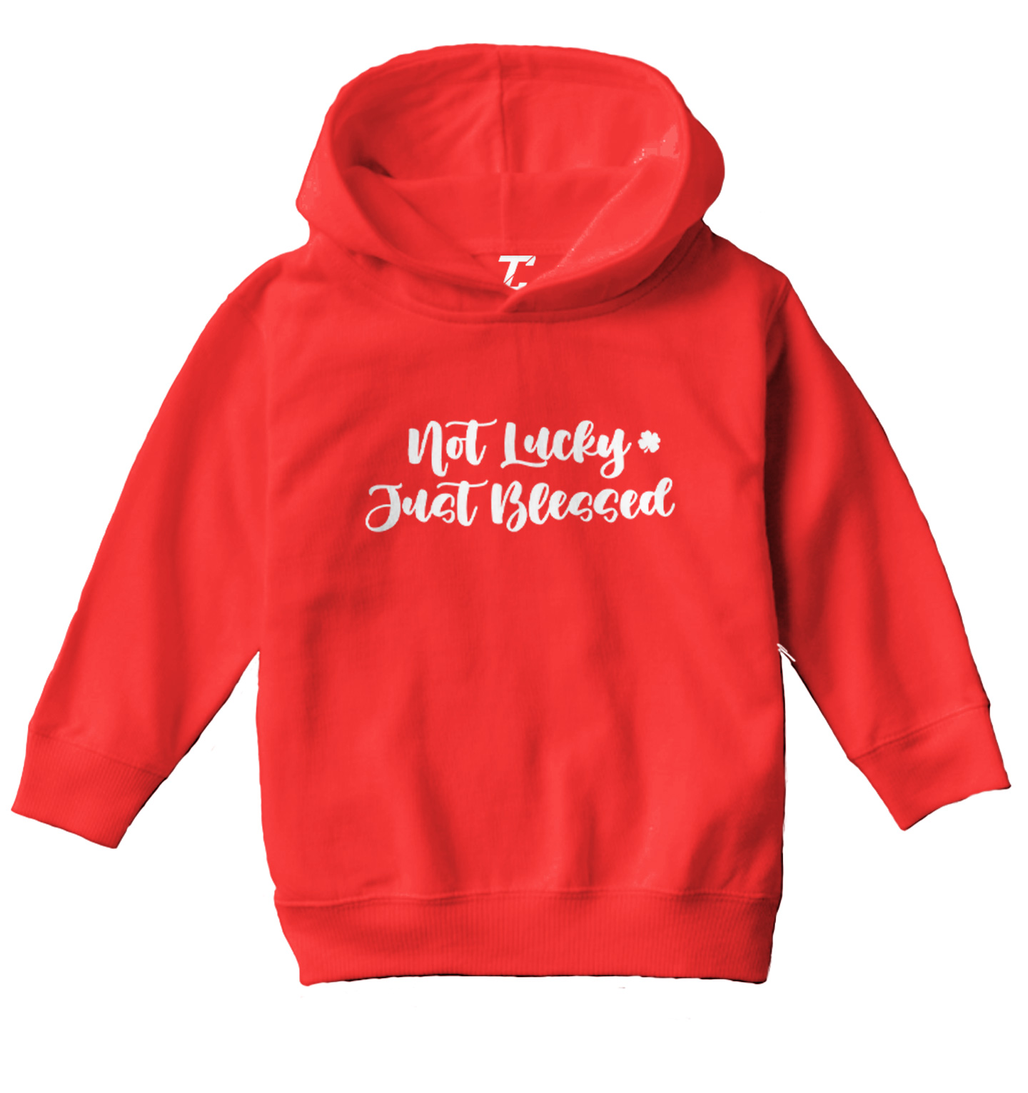 Not Lucky Just Blessed - 4 Leaf Clover St. Patrick Toddler/Youth Hoodie - Picture 10 of 12