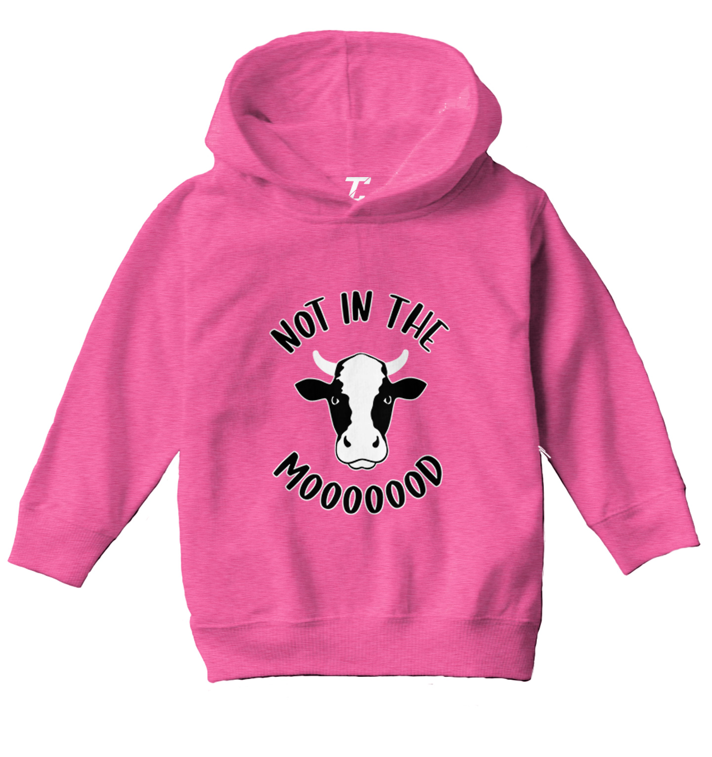 Not In The Mooooood - Funny Cow Cute Animal Lover Toddler/Youth Hoodie - Picture 4 of 12