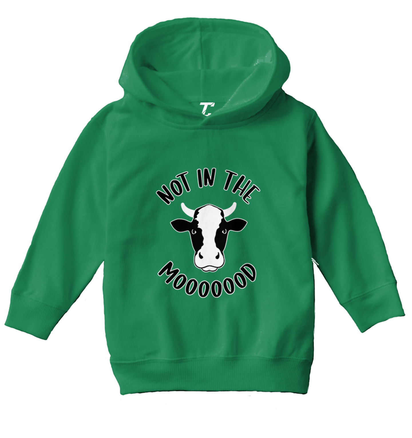 Not In The Mooooood - Funny Cow Cute Animal Lover Toddler/Youth Hoodie - Picture 5 of 12