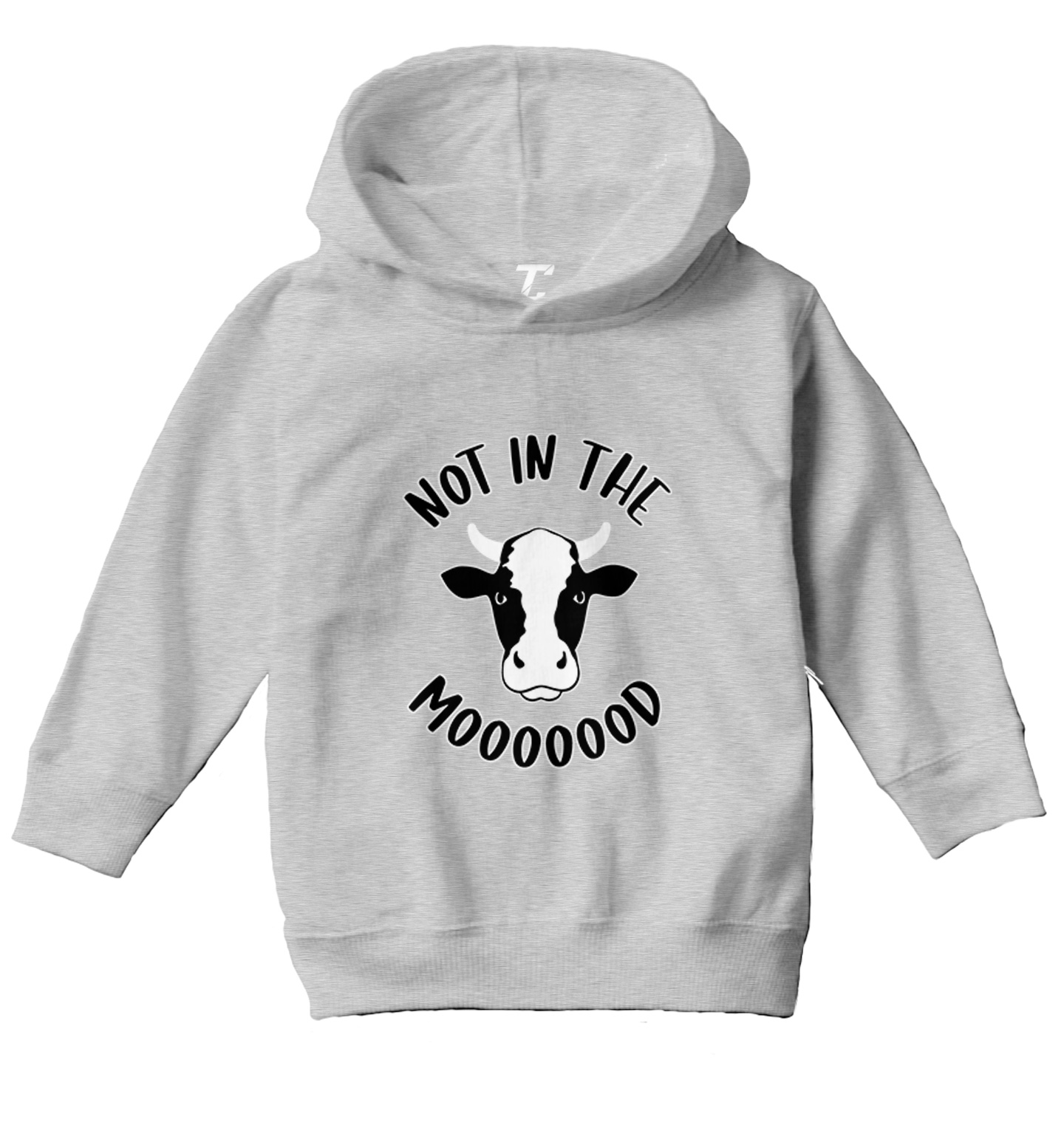 Not In The Mooooood - Funny Cow Cute Animal Lover Toddler/Youth Hoodie - Picture 6 of 12