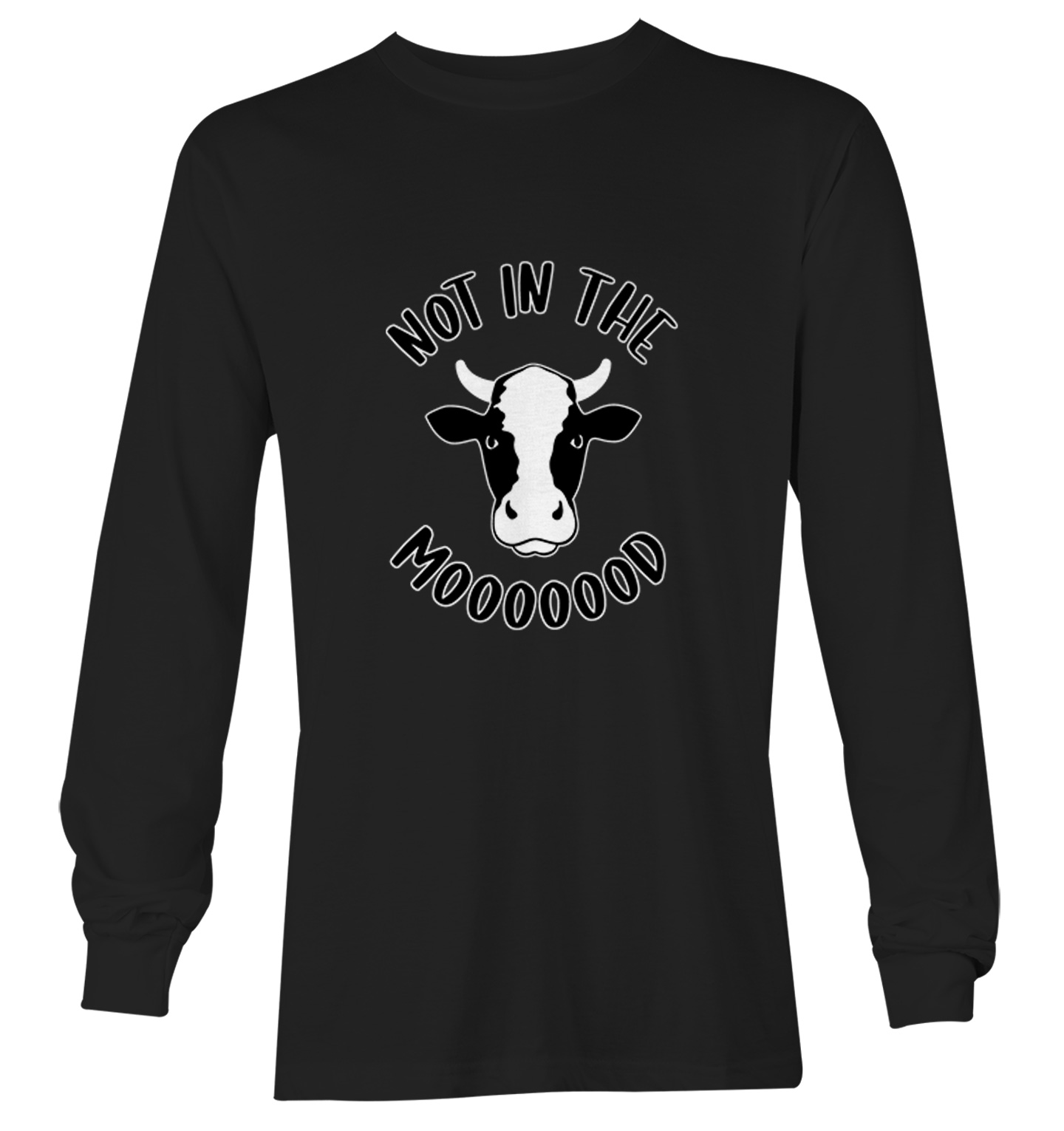 Not In The Mooooood - Funny Cow Cute Animal Lover Youth T-Shirt - Picture 13 of 20