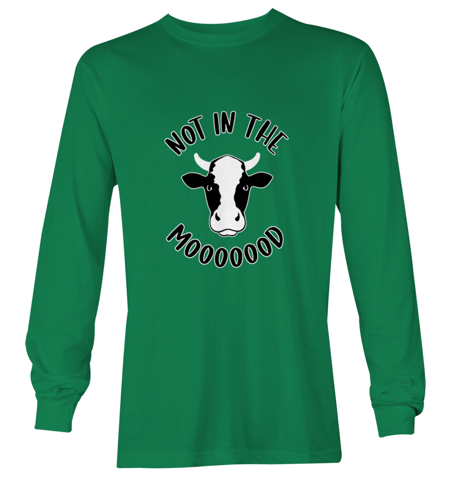 Not In The Mooooood - Funny Cow Cute Animal Lover Youth T-Shirt - Picture 15 of 20