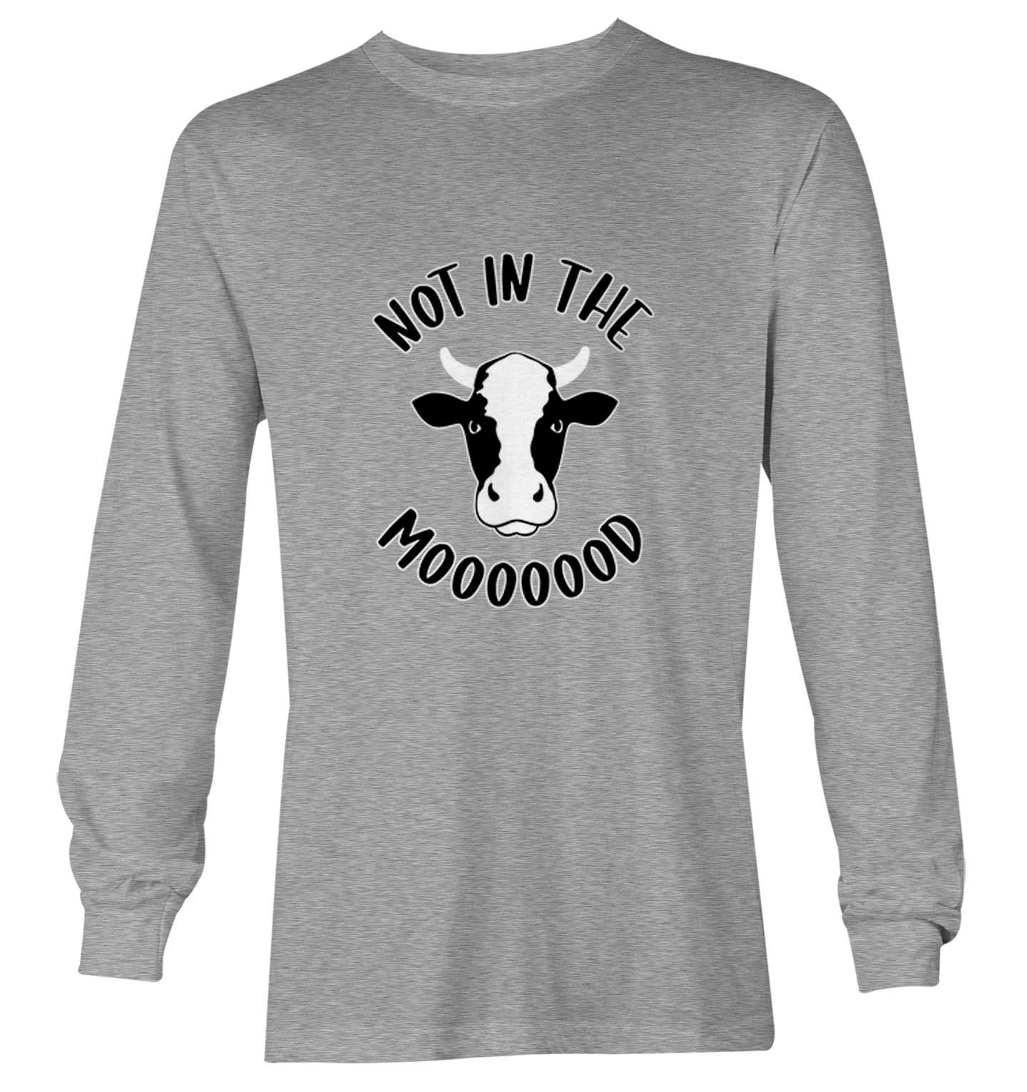 Not In The Mooooood - Funny Cow Cute Animal Lover Youth T-Shirt - Picture 16 of 20