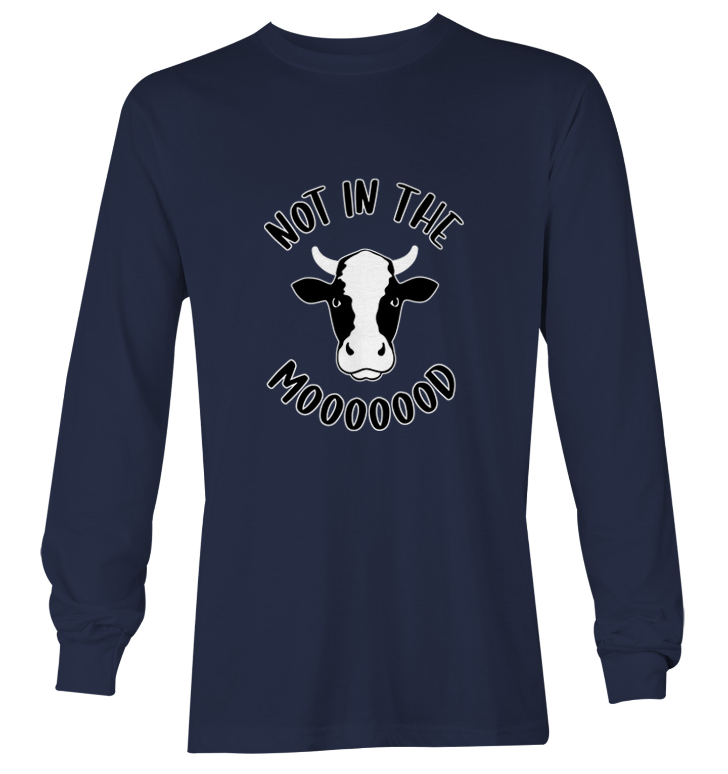 Not In The Mooooood - Funny Cow Cute Animal Lover Youth T-Shirt - Picture 17 of 20