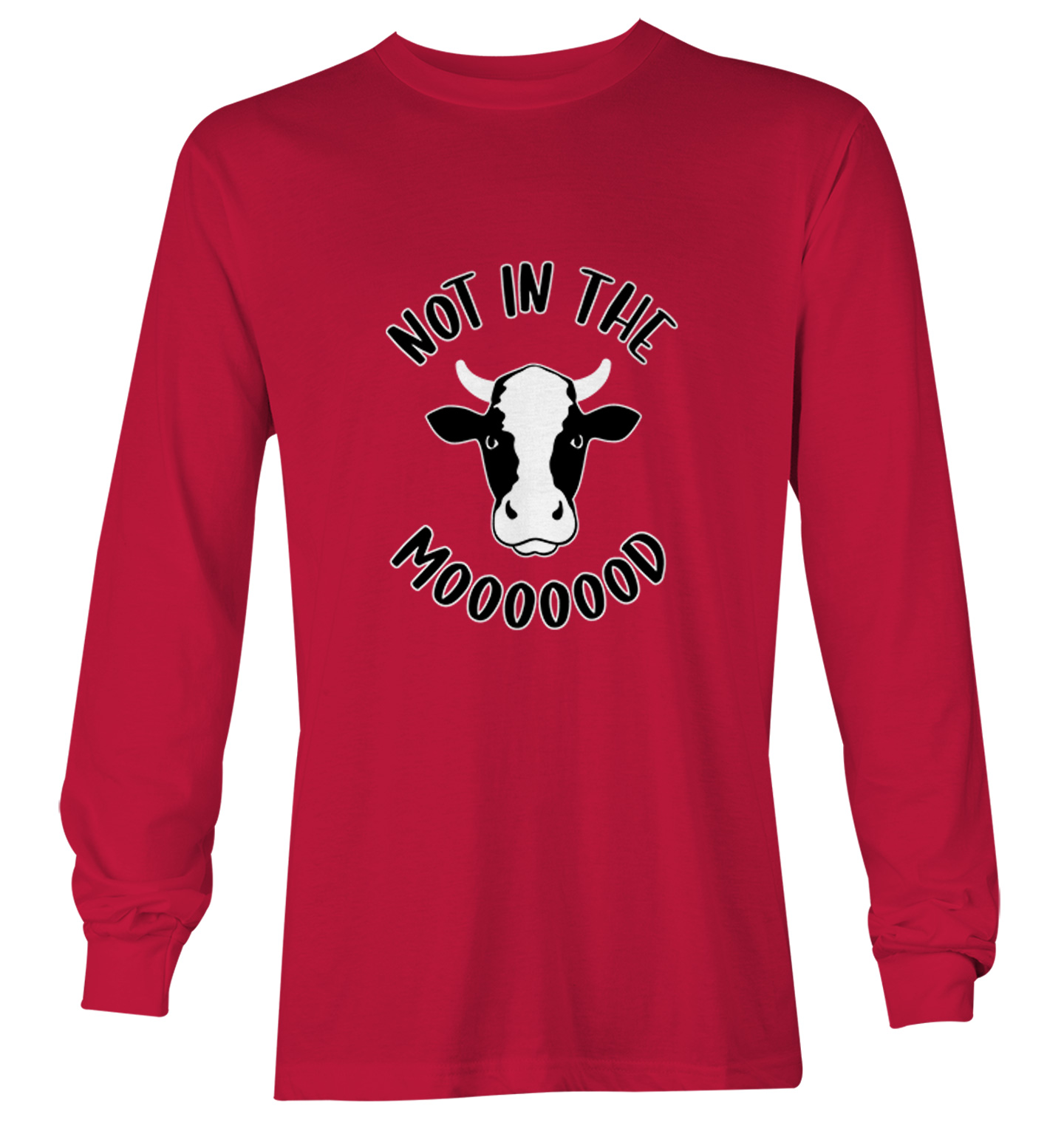 Not In The Mooooood - Funny Cow Cute Animal Lover Youth T-Shirt - Picture 19 of 20