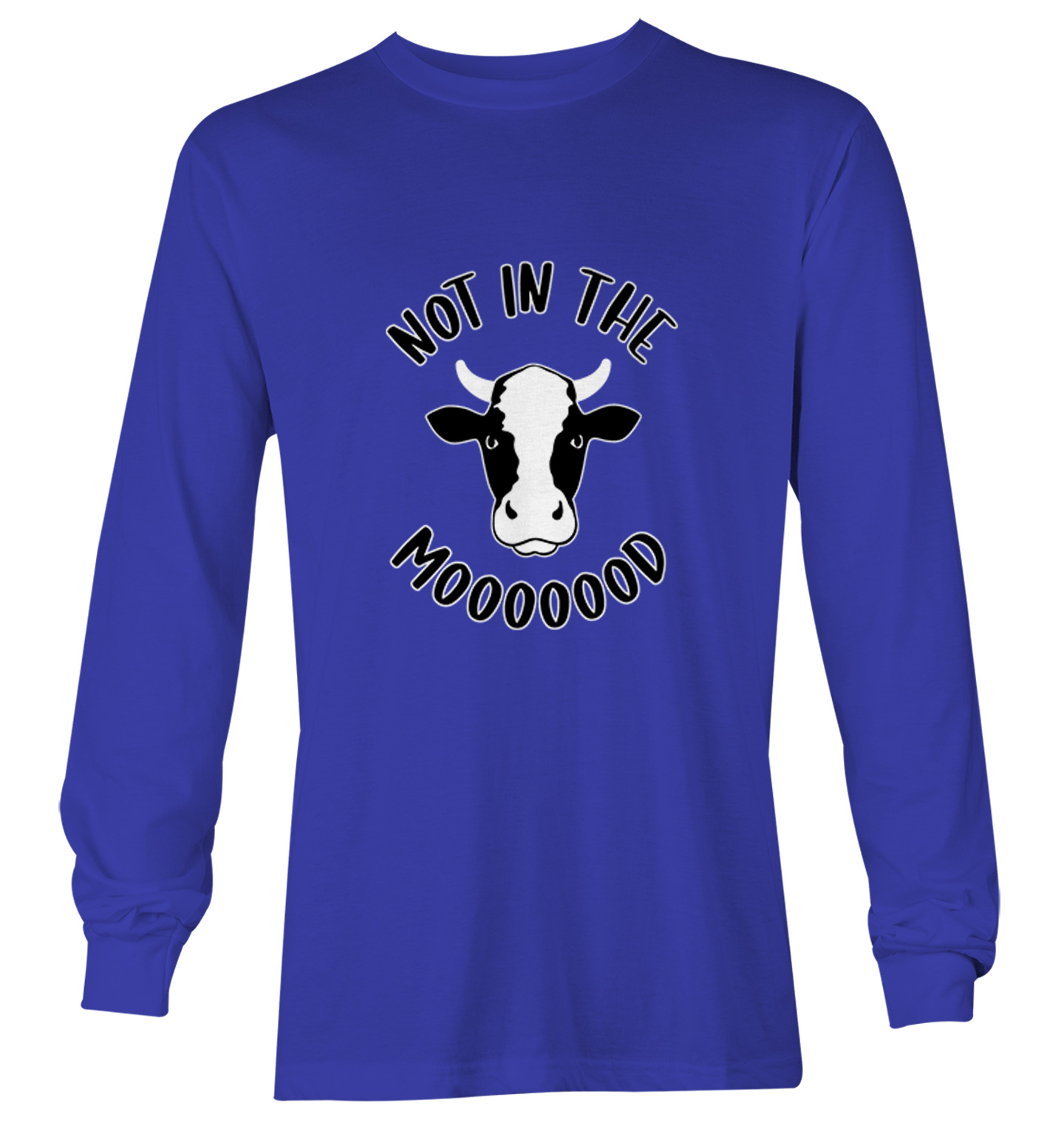 Not In The Mooooood - Funny Cow Cute Animal Lover Youth T-Shirt - Picture 20 of 20