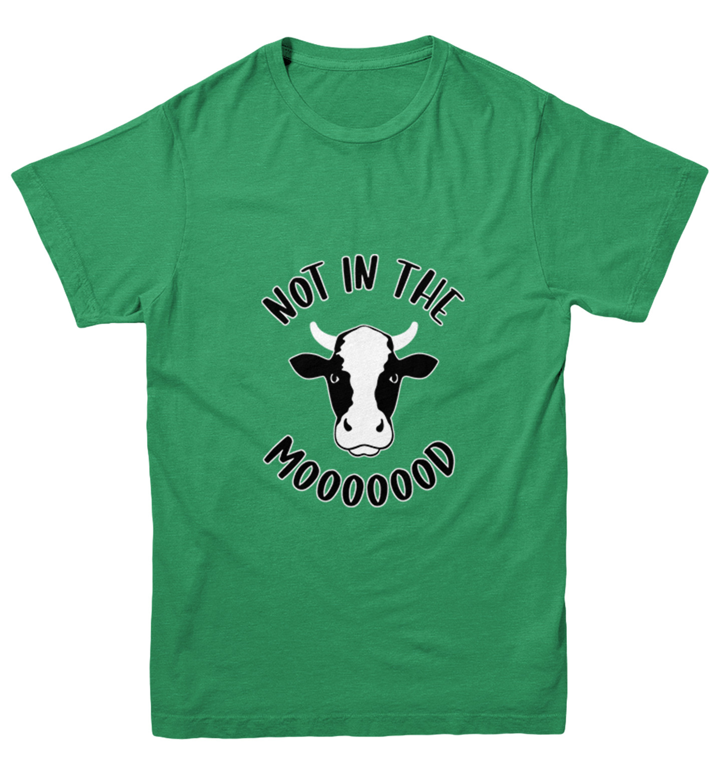 Not In The Mooooood - Funny Cow Cute Animal Lover Youth T-Shirt - Picture 4 of 20