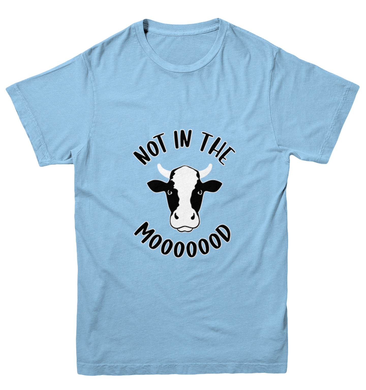 Not In The Mooooood - Funny Cow Cute Animal Lover Youth T-Shirt - Picture 5 of 20