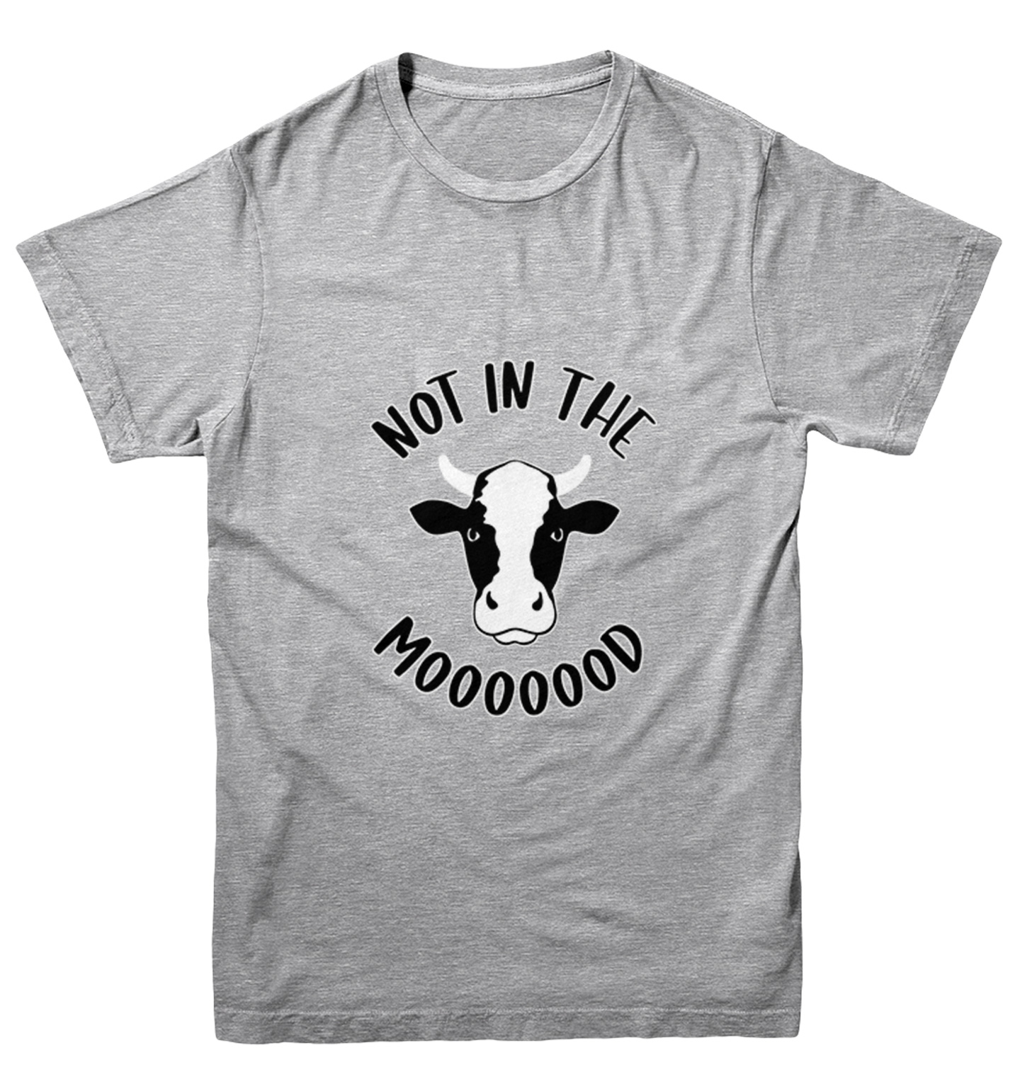 Not In The Mooooood - Funny Cow Cute Animal Lover Youth T-Shirt - Picture 6 of 20