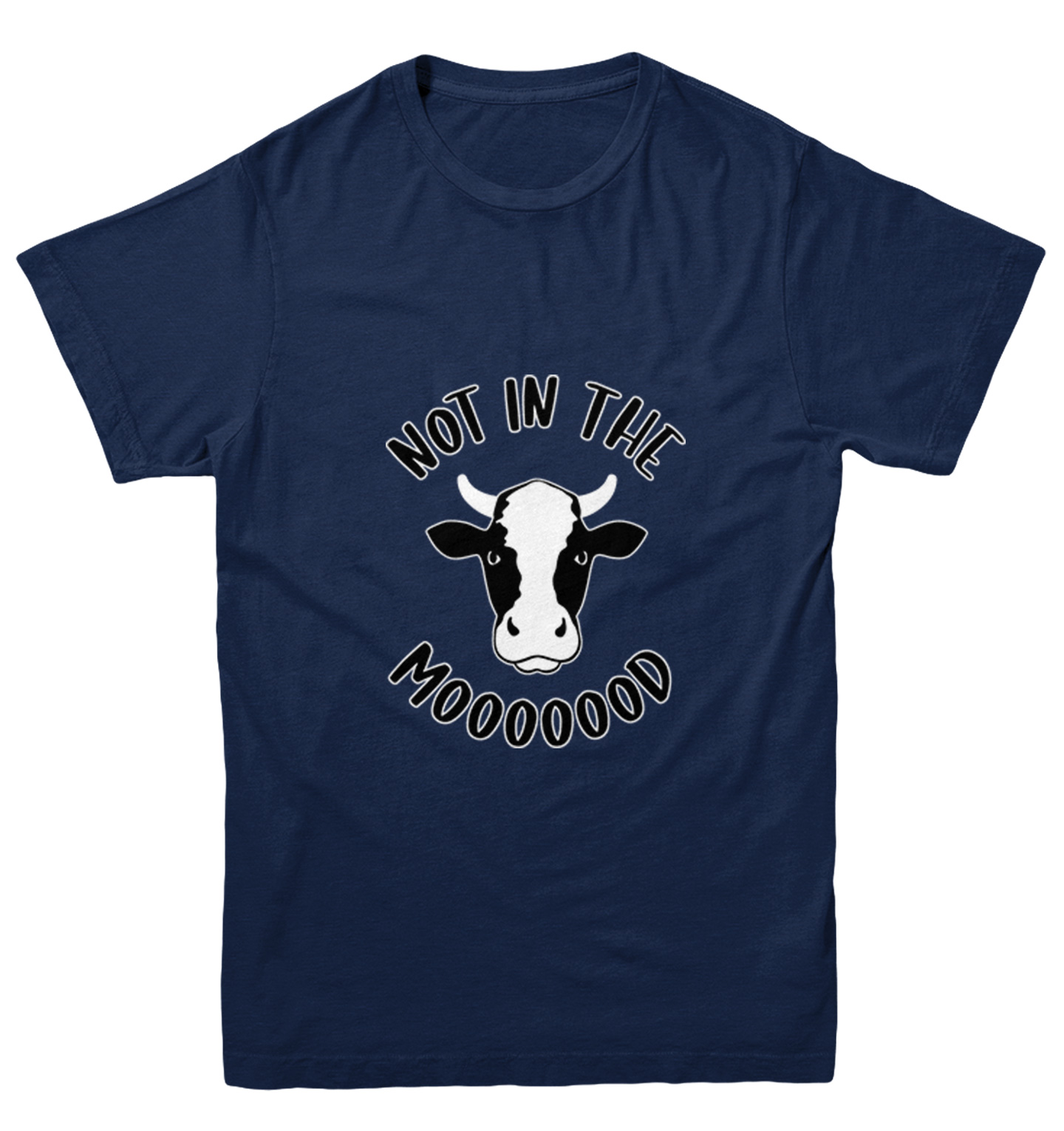 Not In The Mooooood - Funny Cow Cute Animal Lover Youth T-Shirt - Picture 7 of 20