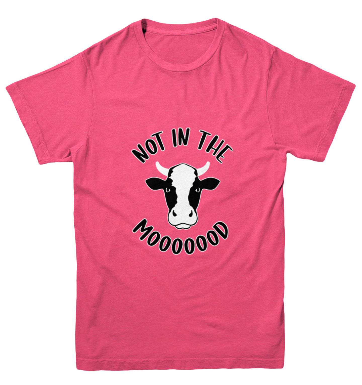 Not In The Mooooood - Funny Cow Cute Animal Lover Youth T-Shirt - Picture 9 of 20