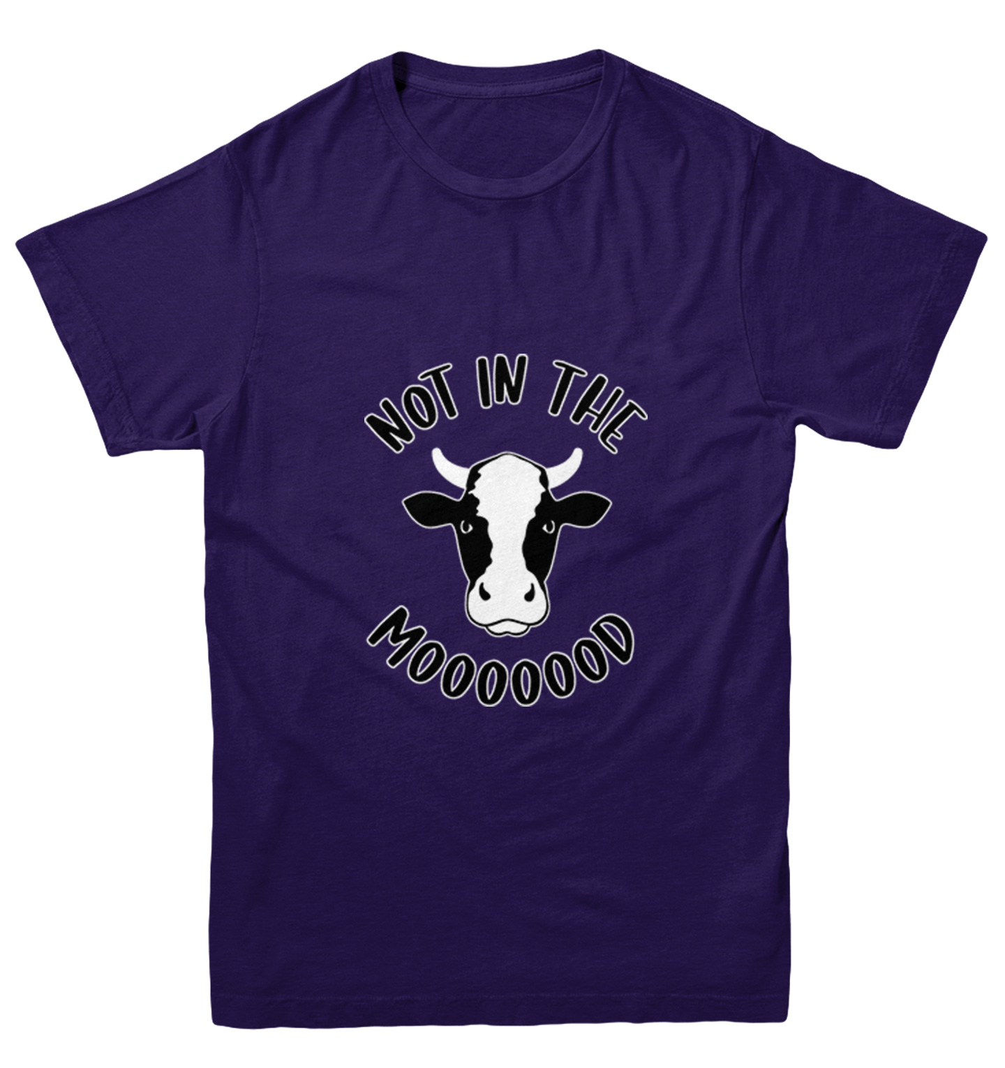 Not In The Mooooood - Funny Cow Cute Animal Lover Youth T-Shirt - Picture 10 of 20