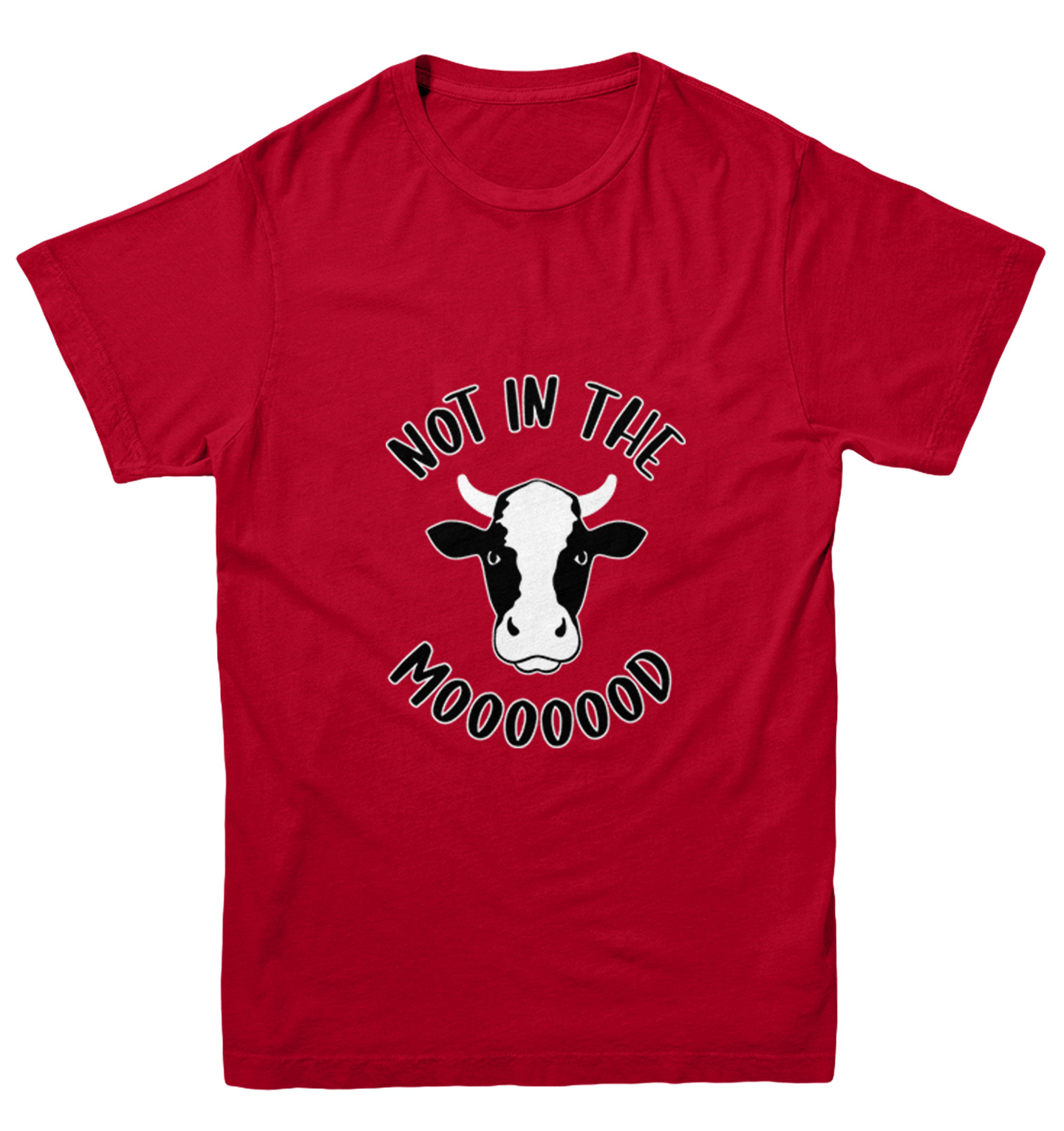 Not In The Mooooood - Funny Cow Cute Animal Lover Youth T-Shirt - Picture 11 of 20
