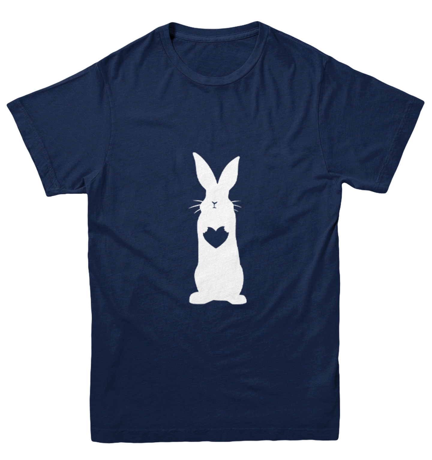 THE MUSEUM VISITOR★韓国★RABBIT PRINTED HEART T-SHIRTS THE MUSEUM VISITOR] RABBIT PRINTED T-SHIRTS (WHITE) 正規品