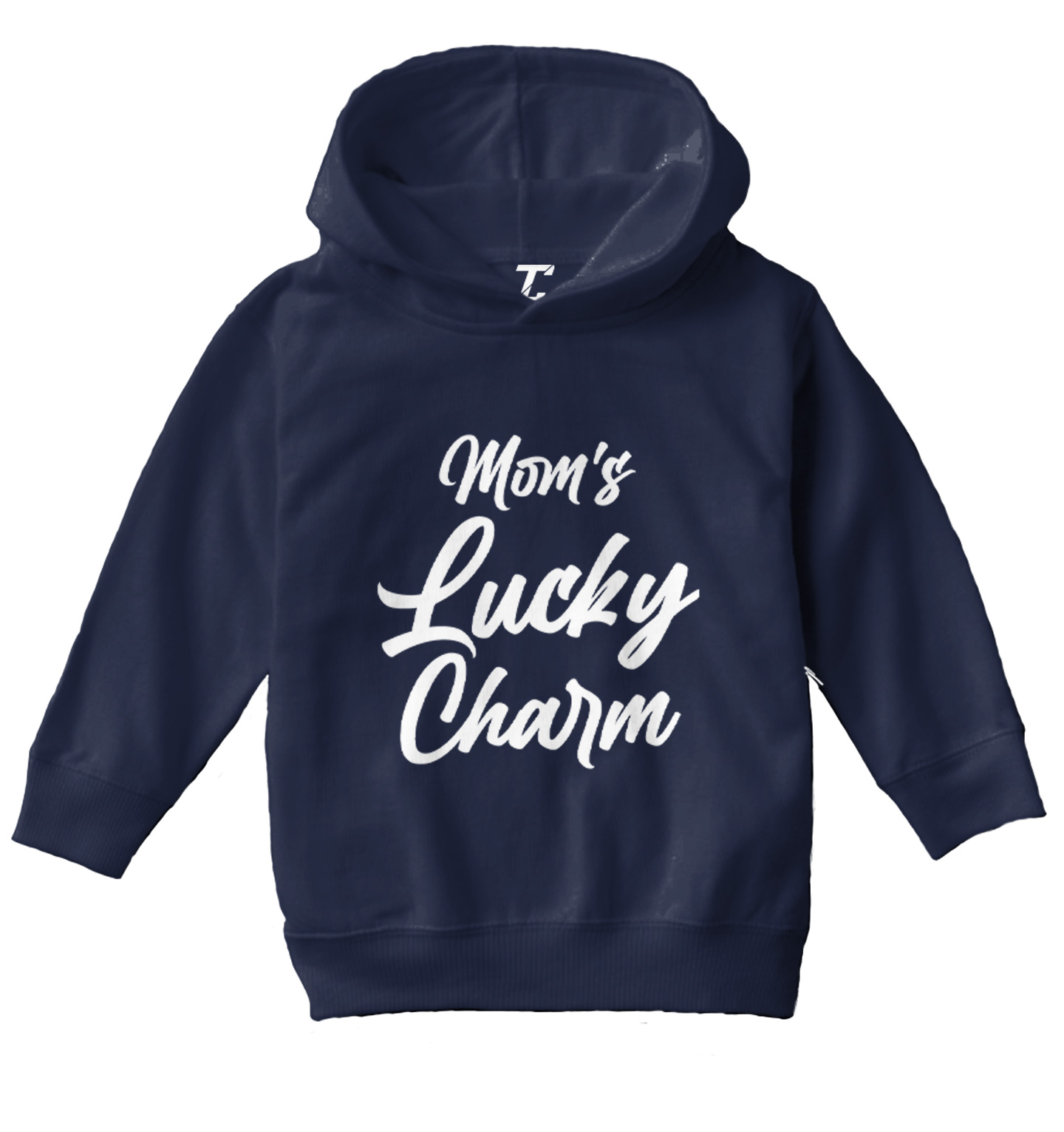Mom's Lucky Charm - Shamrock Clover St. Patrick's Day Toddler/Youth Hoodie - Picture 7 of 12