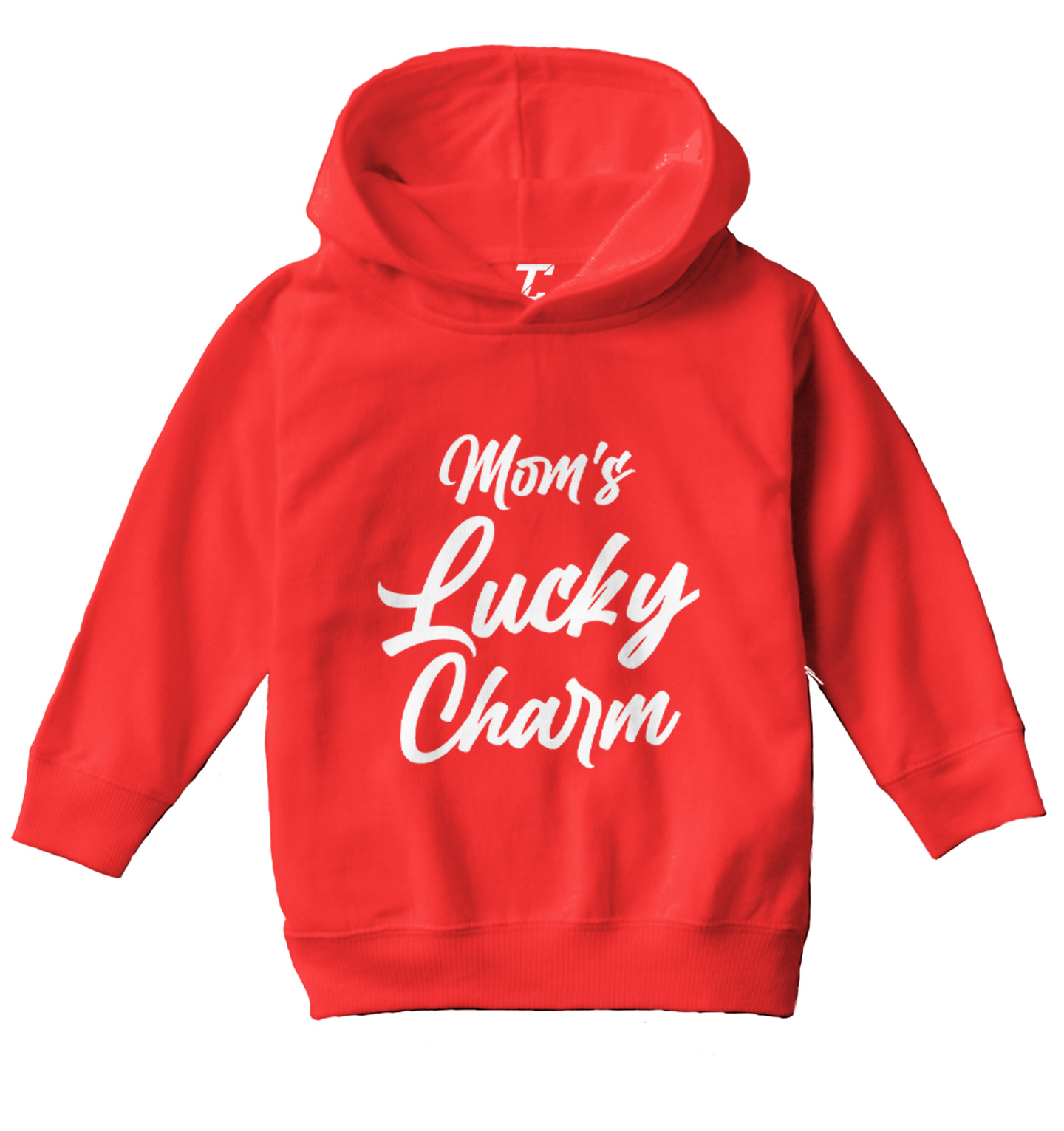 Mom's Lucky Charm - Shamrock Clover St. Patrick's Day Toddler/Youth Hoodie - Picture 10 of 12