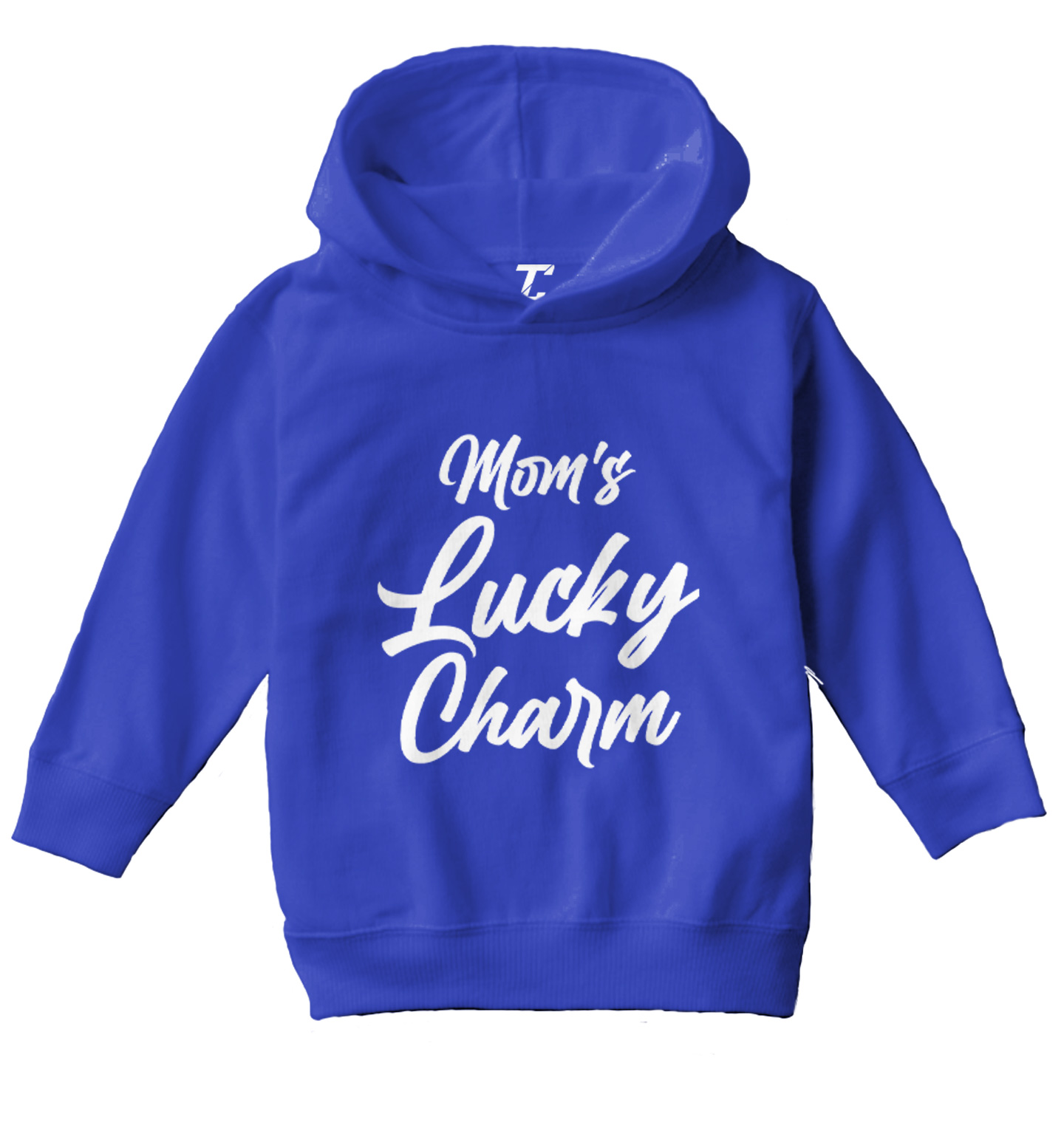 Mom's Lucky Charm - Shamrock Clover St. Patrick's Day Toddler/Youth Hoodie - Picture 11 of 12