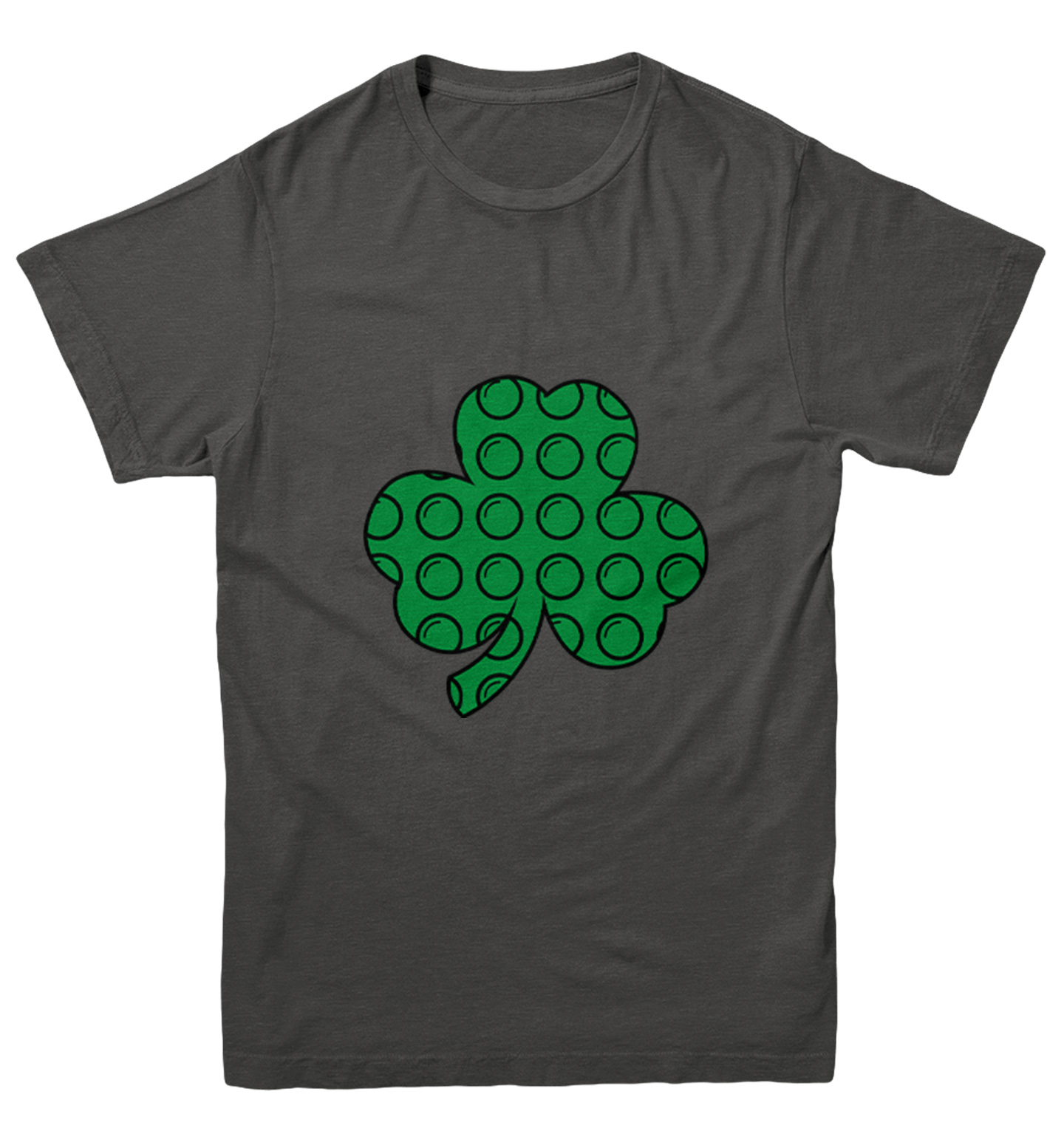 Shamrock Pop It - Fidget Fun Cool St. Patrick's Day Youth T-Shirt - Picture 3 of 20