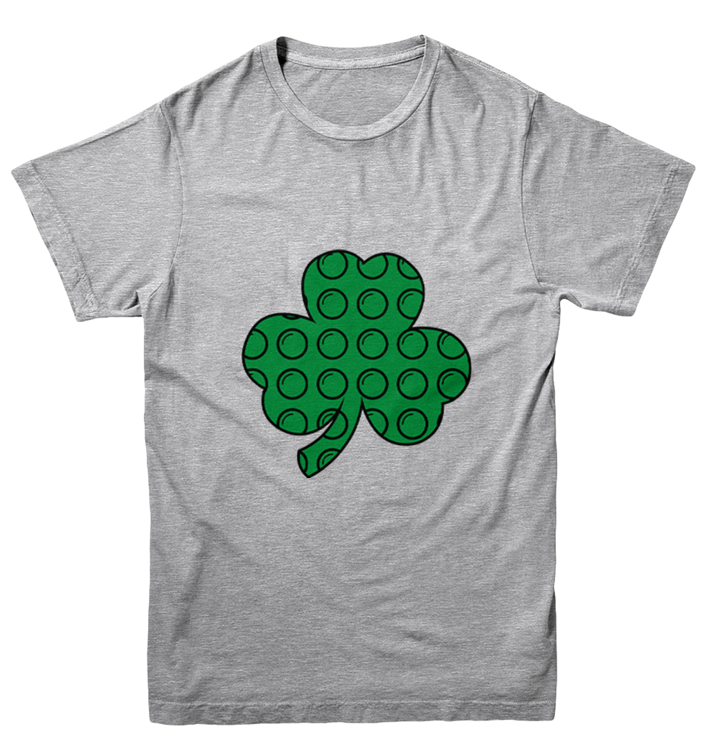 Shamrock Pop It - Fidget Fun Cool St. Patrick's Day Youth T-Shirt - Picture 6 of 20